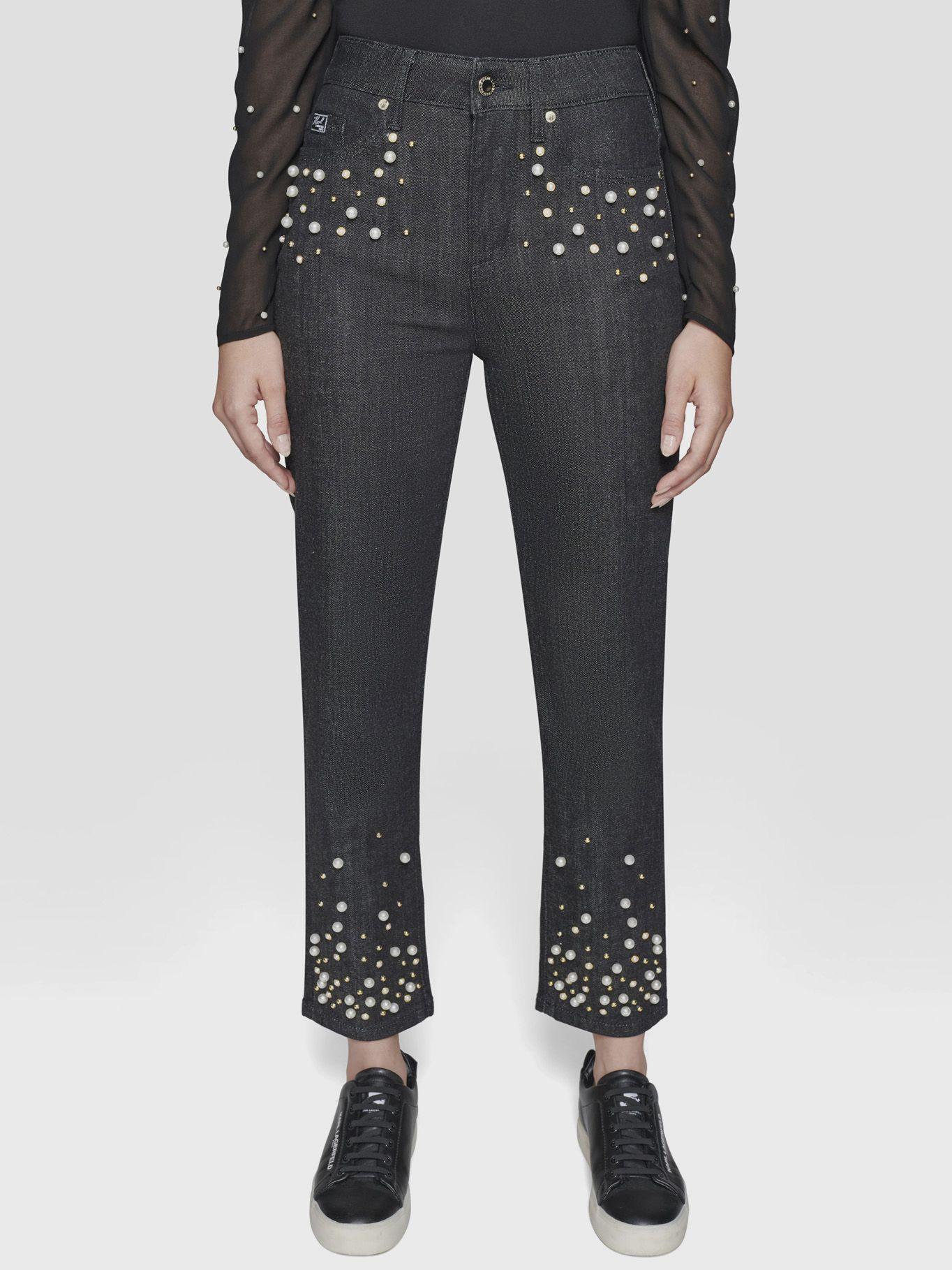 Jeans pearl Negro Karl Lagerfeld-0