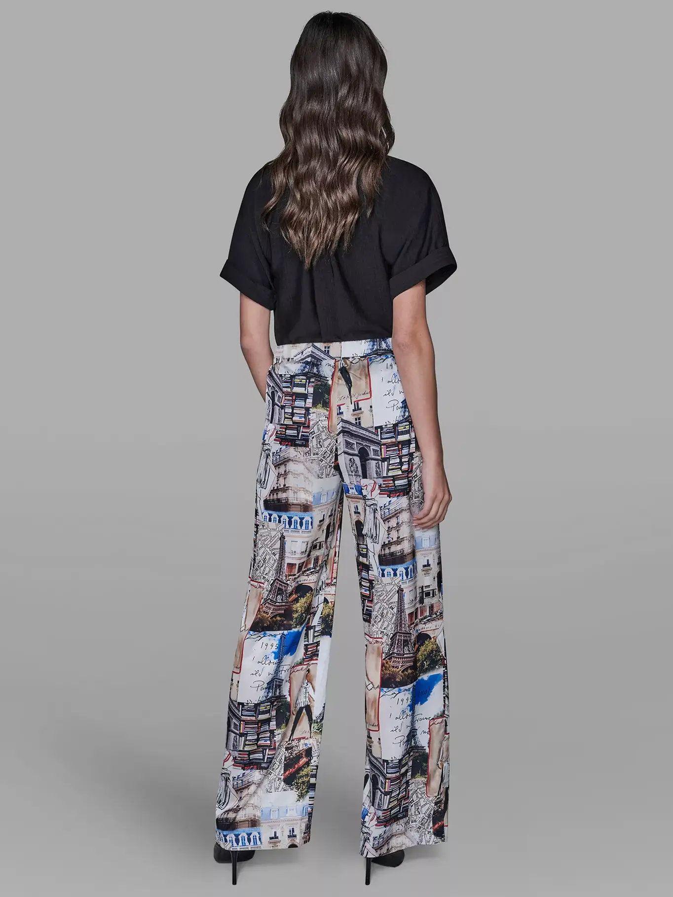 Pantalón con estampado ciudad Multicolor Karl Lagerfeld-2