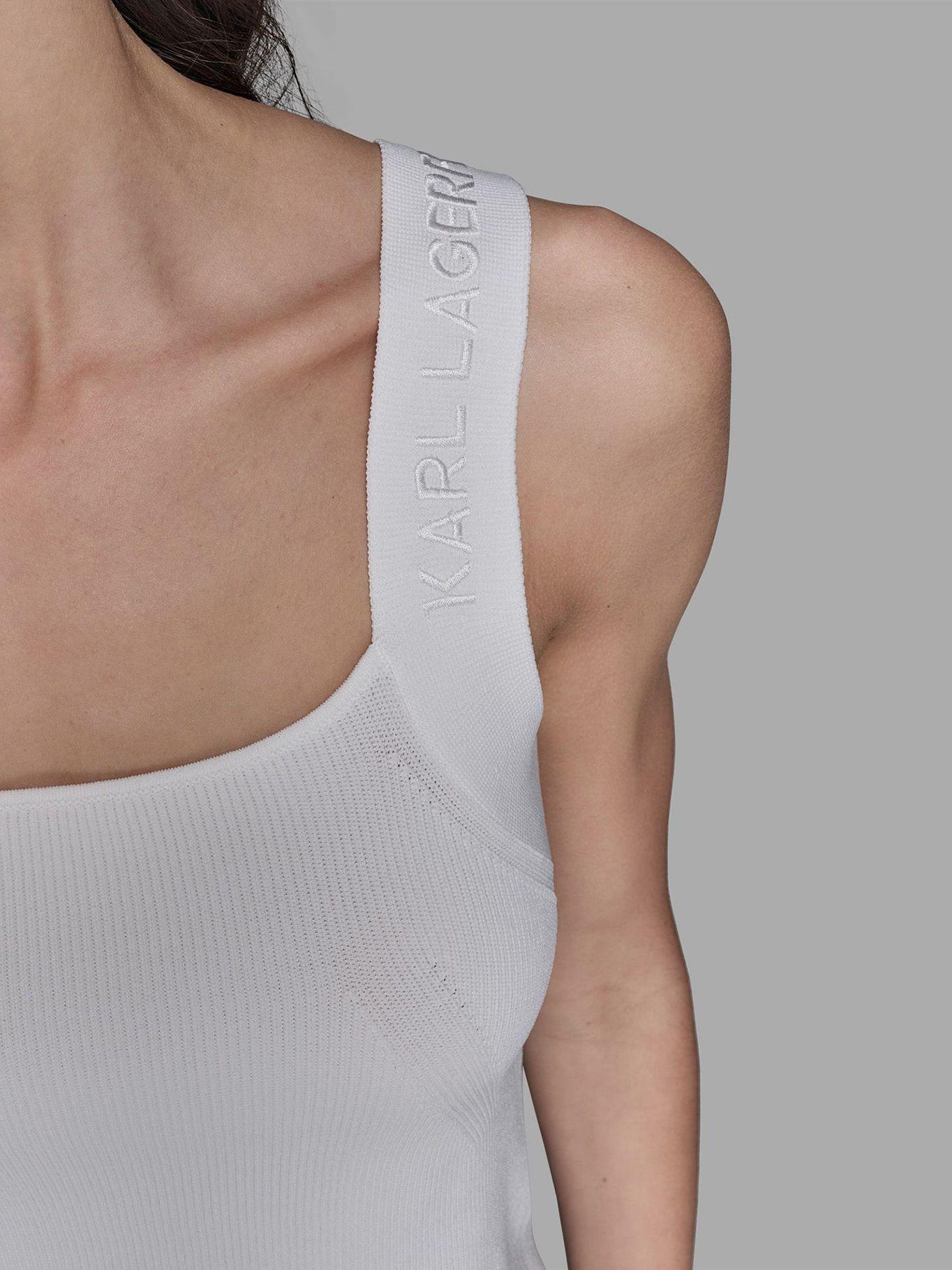 Sweater top sin mangas de tejido Negro Karl Lagerfeld-5