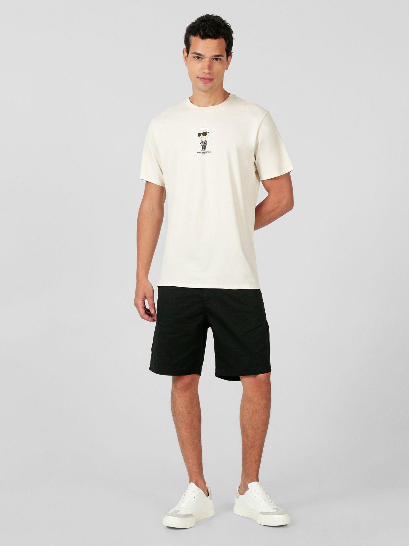 Polera de gráfico afelpado Karl Blanco Karl Lagerfeld-1