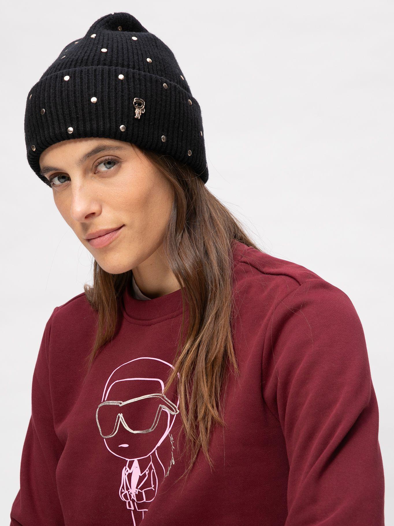 Gorro K / Seasonal Ikon Beanie Negro Karl Lagerfeld-1