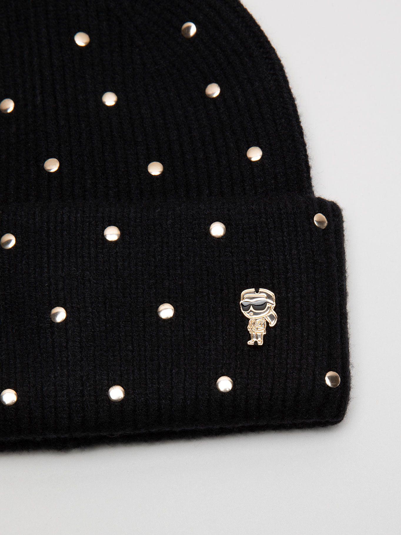 Gorro K / Seasonal Ikon Beanie Negro Karl Lagerfeld-3