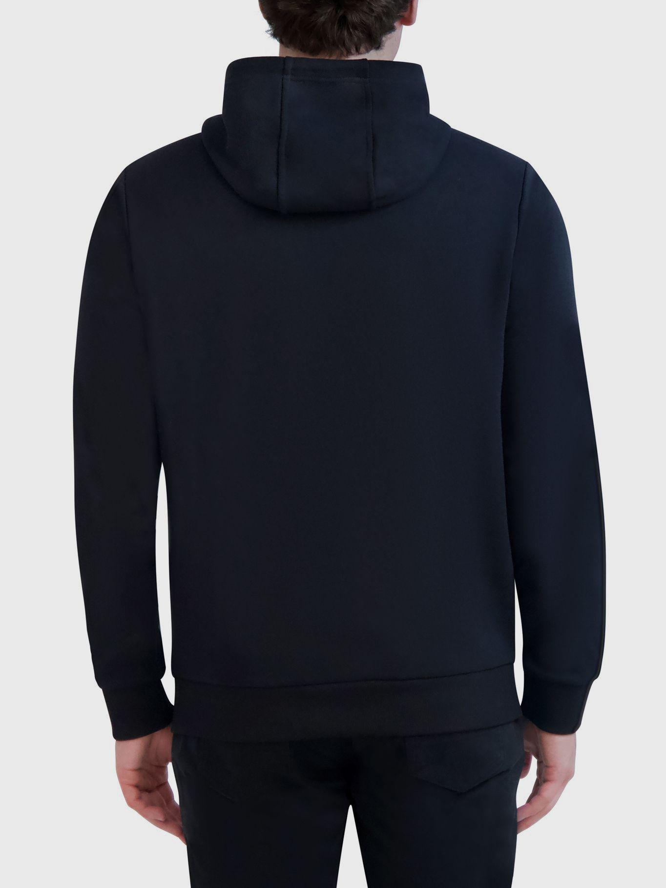 Polerón con gorro y logotipo en forma de arco Negro-2