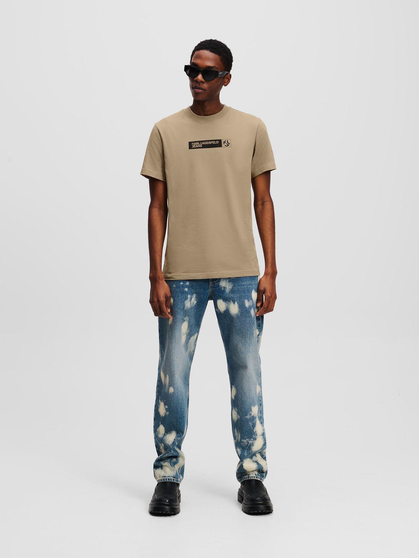 Polera slim graphic Negro Karl Lagerfeld-1