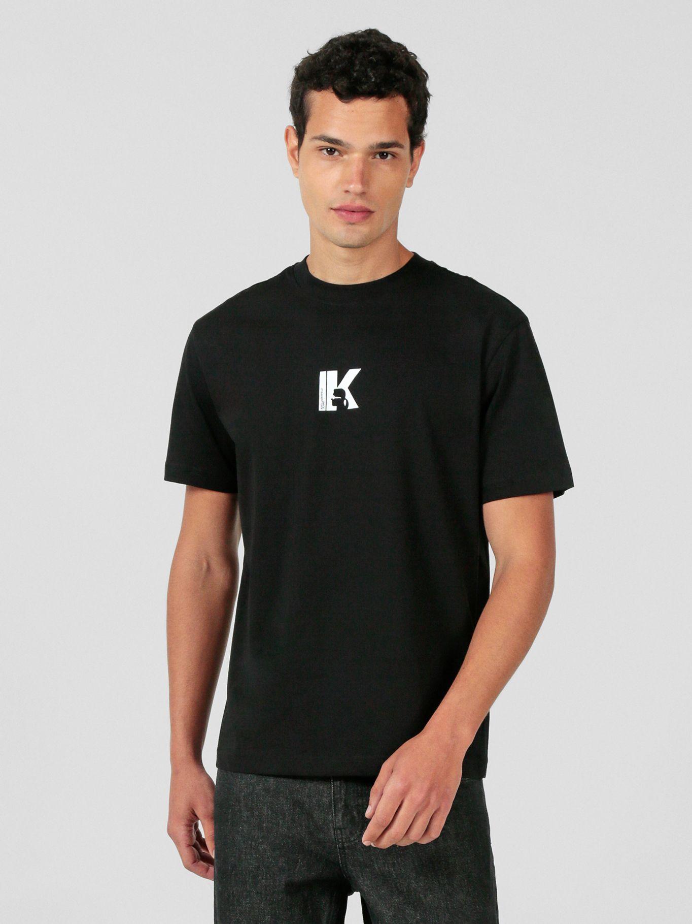 Polera regular y logo Negro Karl Lagerfeld-0