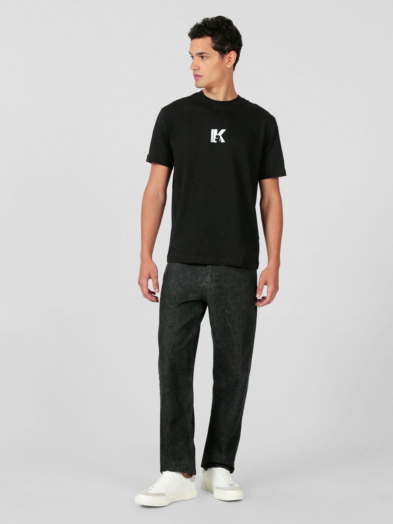 Polera regular y logo Negro Karl Lagerfeld-1
