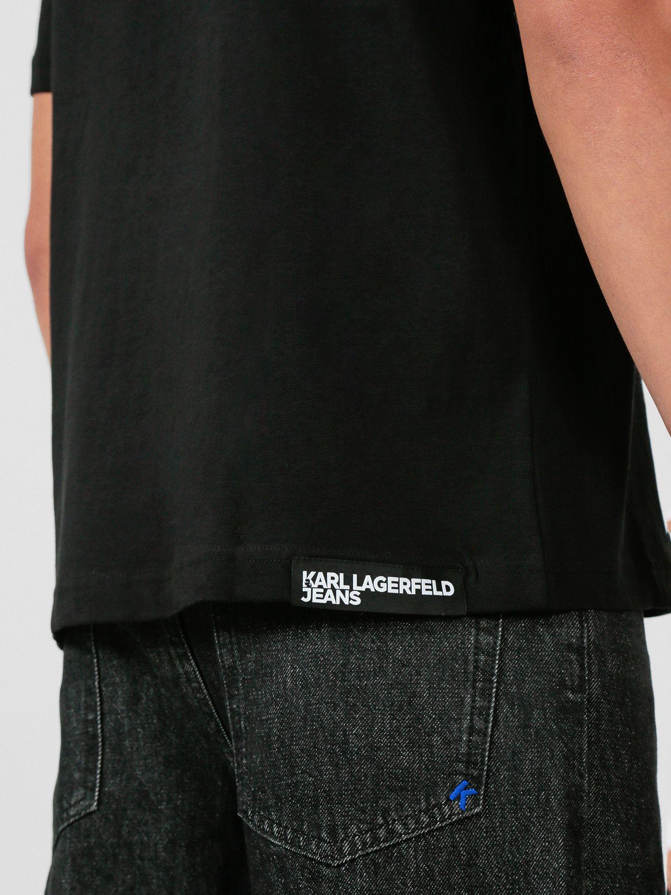 Polera regular y logo Negro Karl Lagerfeld-4