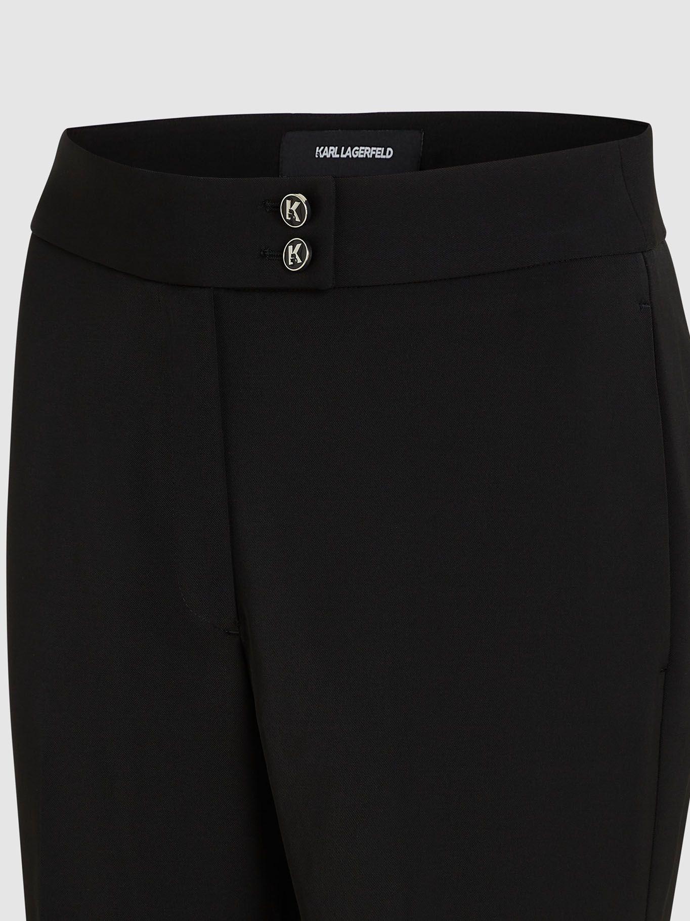 Pantalón tailored de corte recto Negro Karl Lagerfeld-2