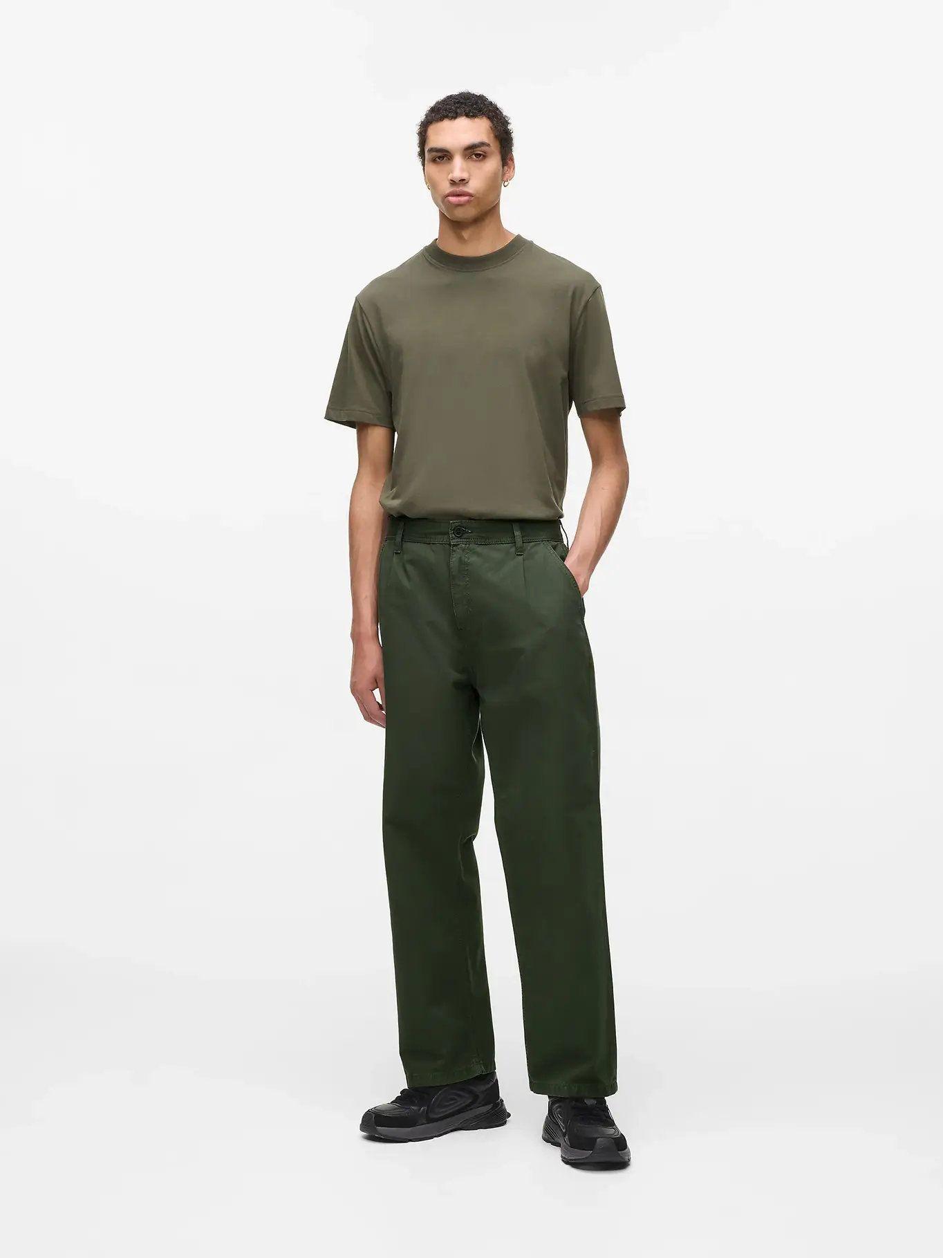 Pantalón relaxed chino Verde Karl Lagerfeld-0