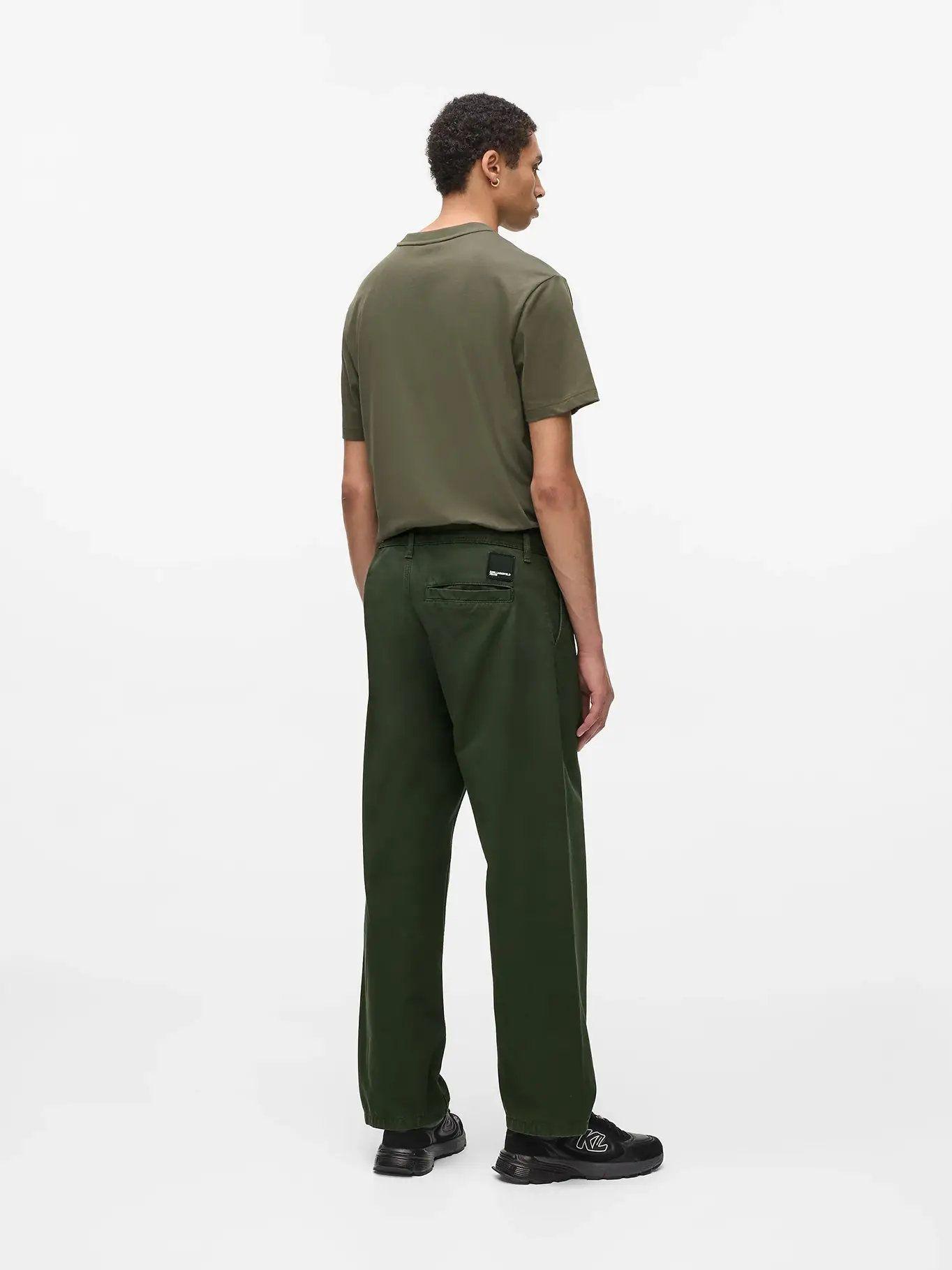 Pantalón relaxed chino Verde Karl Lagerfeld-1