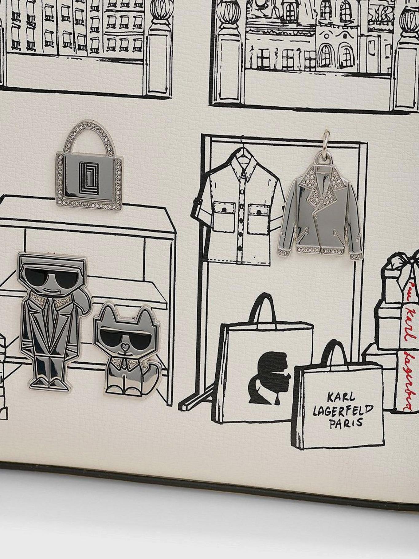 Cartera tote con diseño gráfico - Nouveau-3