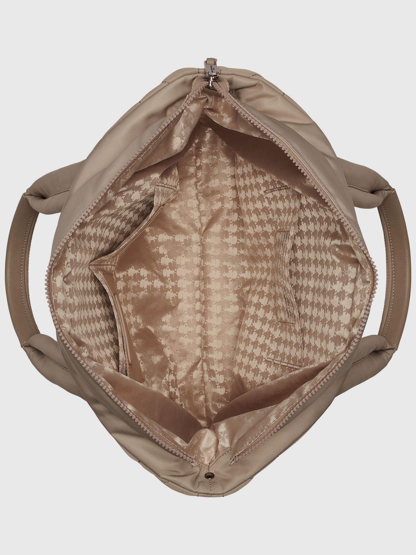 Cartera tote acolchada de viaje Crema Karl Lagerfeld-2