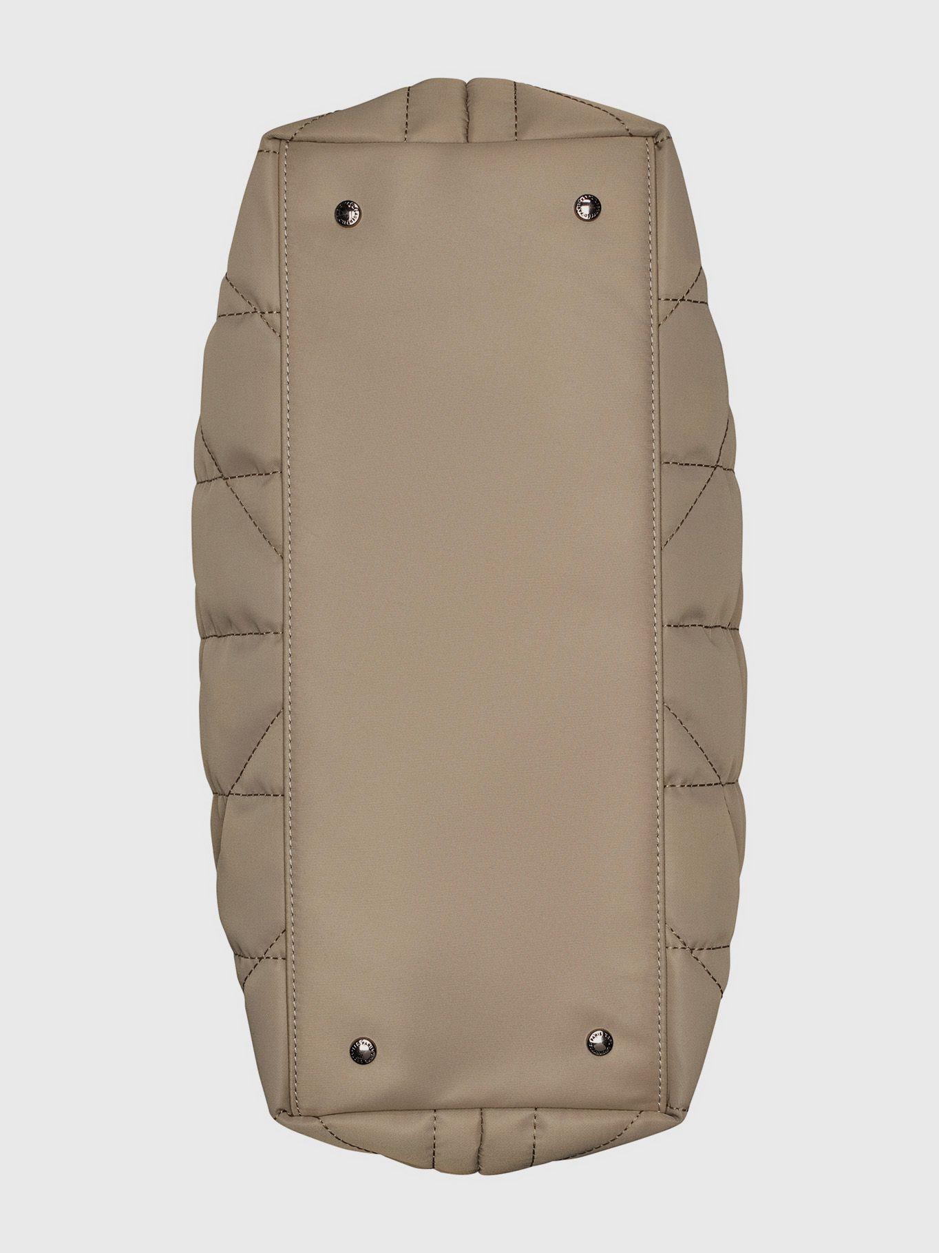 Cartera tote acolchada de viaje Crema Karl Lagerfeld-3