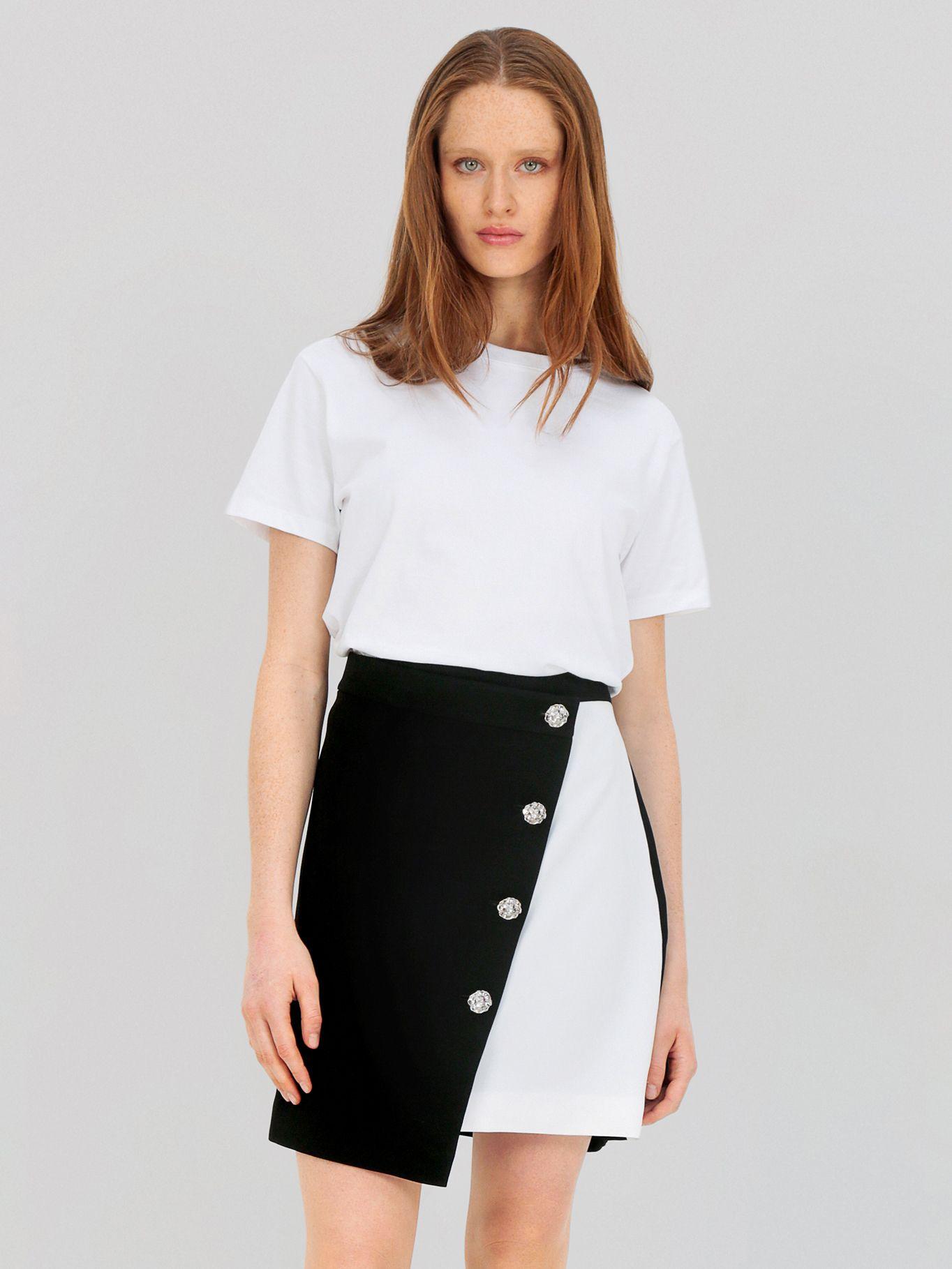 Falda bloque diseño boton Multicolor Karl Lagerfeld-0