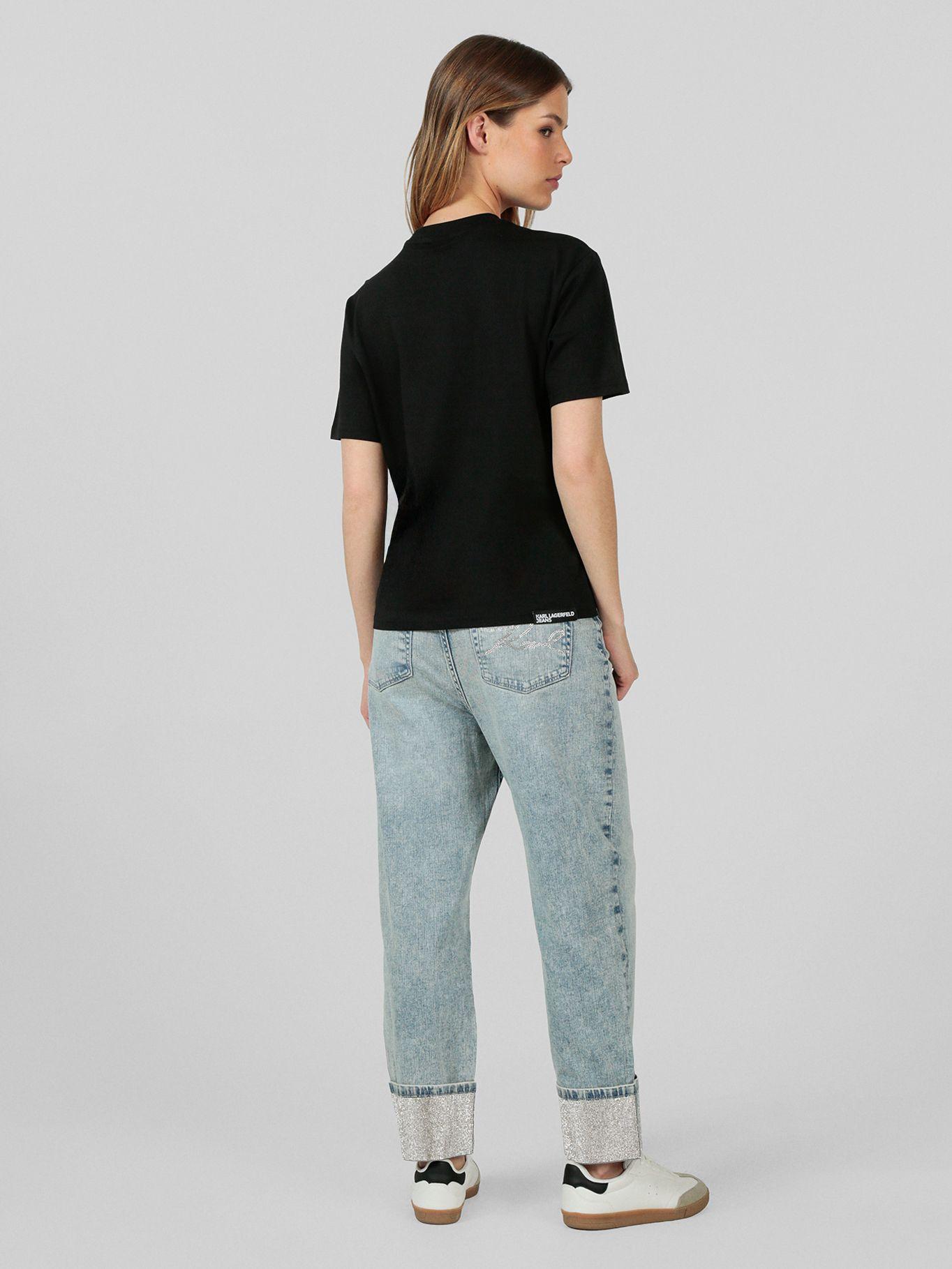 Polera regular - K/ESSENTIAL Negro Karl Lagerfeld-3