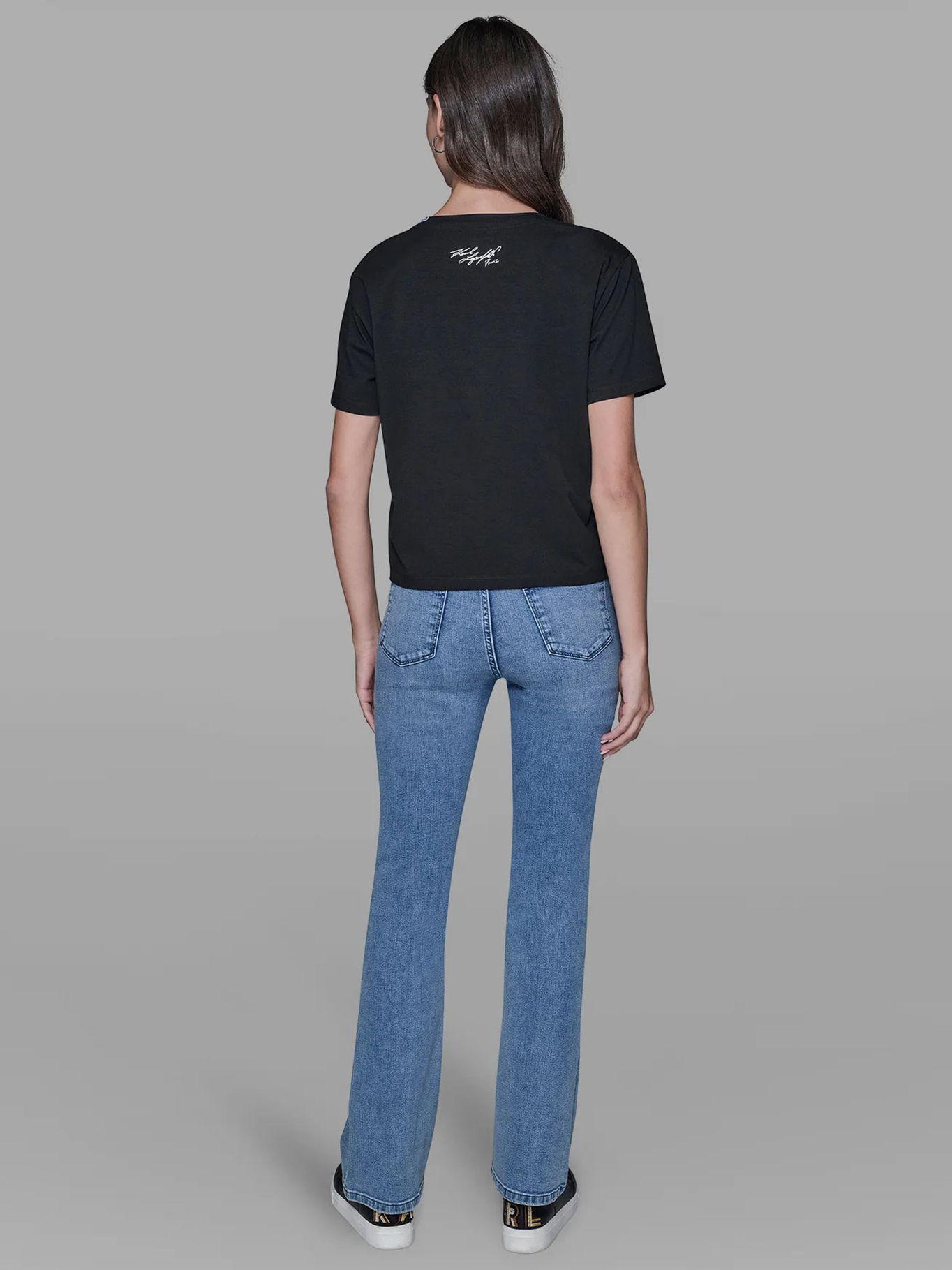 Polera con estampado de Karl & Choupette Negro-2