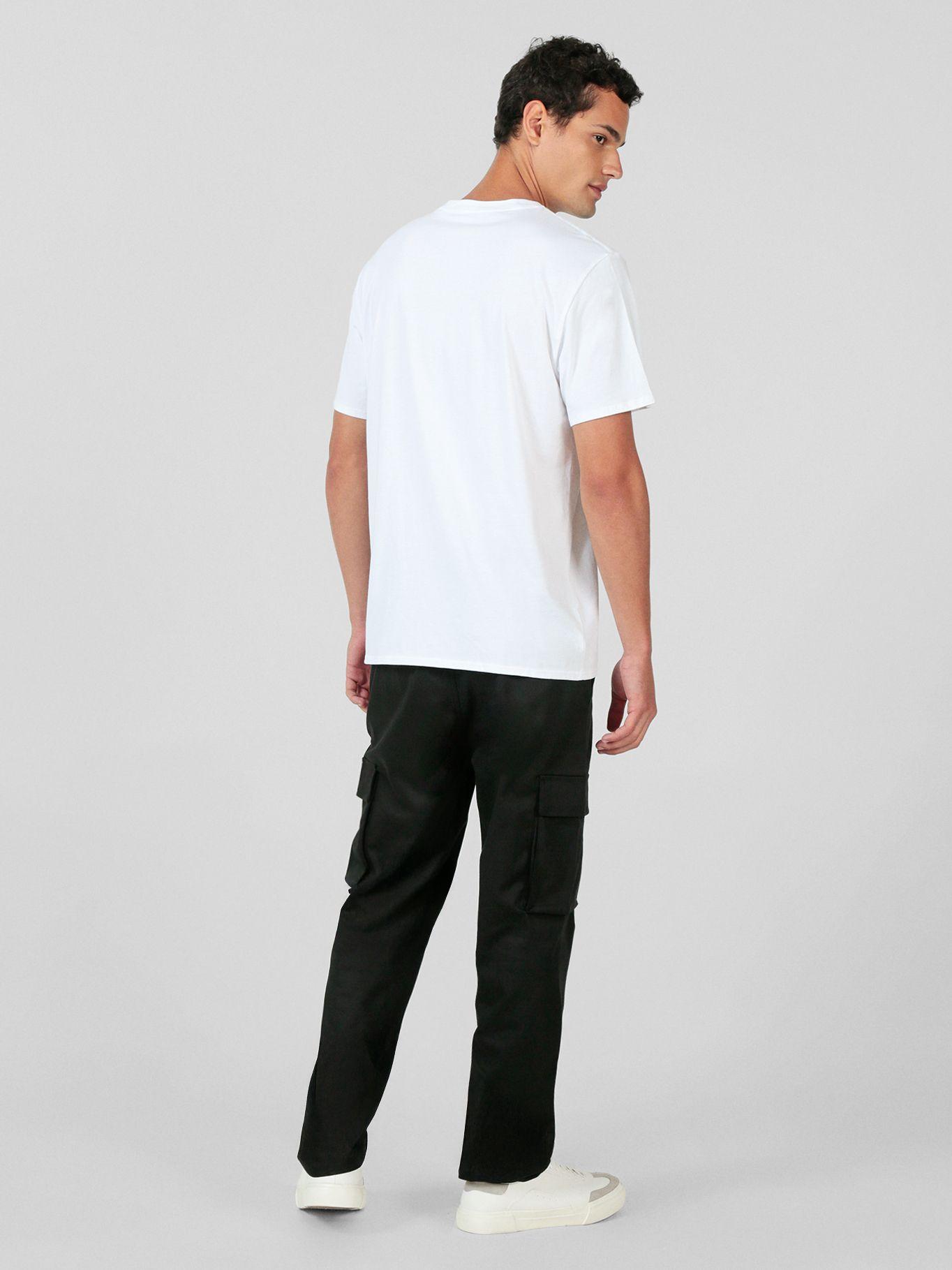 Polera esencial de manga corta Blanco Karl Lagerfeld-3