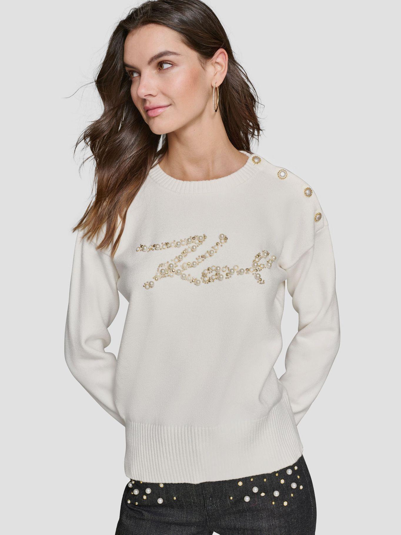 Sweater KARL con perlas-0