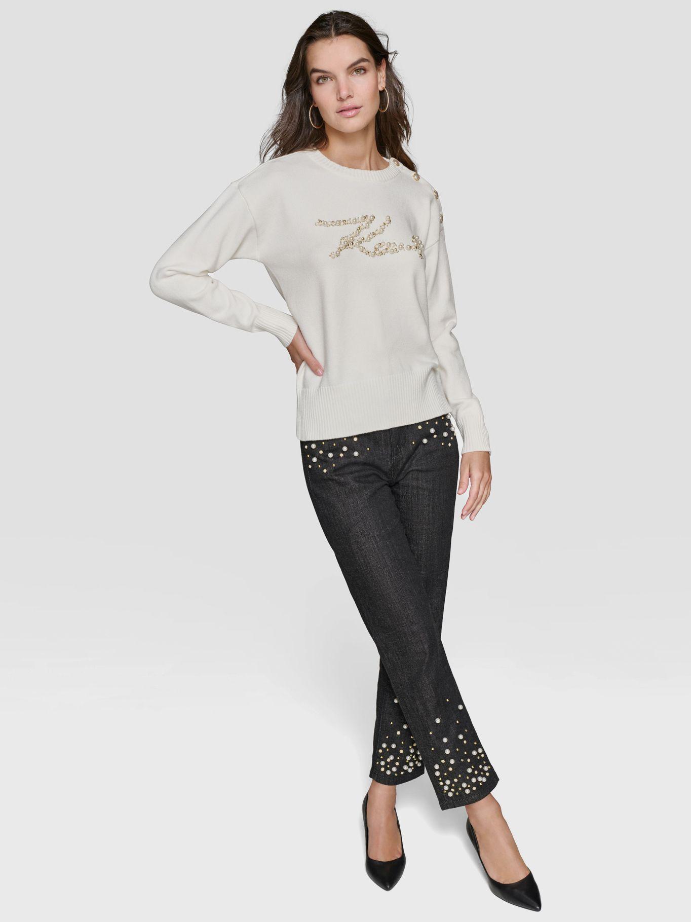 Sweater KARL con perlas-1