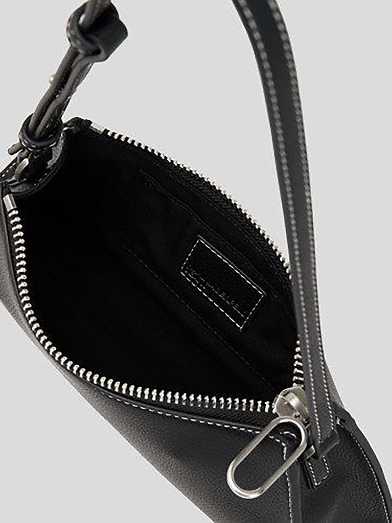 Cartera hombro pequeña logo metal Negro Karl Lagerfeld-4