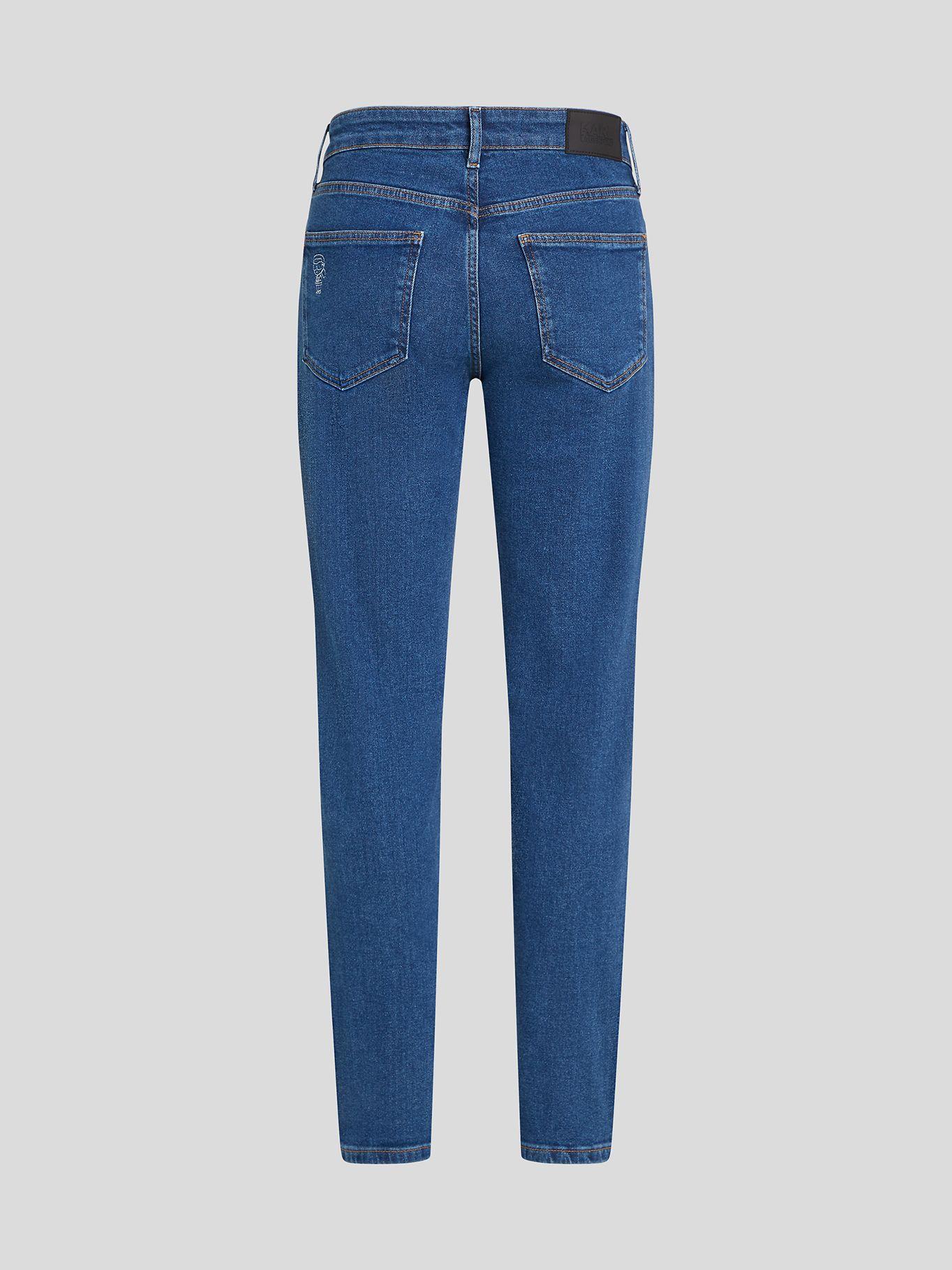 Jeans slim con IKON bordado Celeste Karl Lagerfeld-1