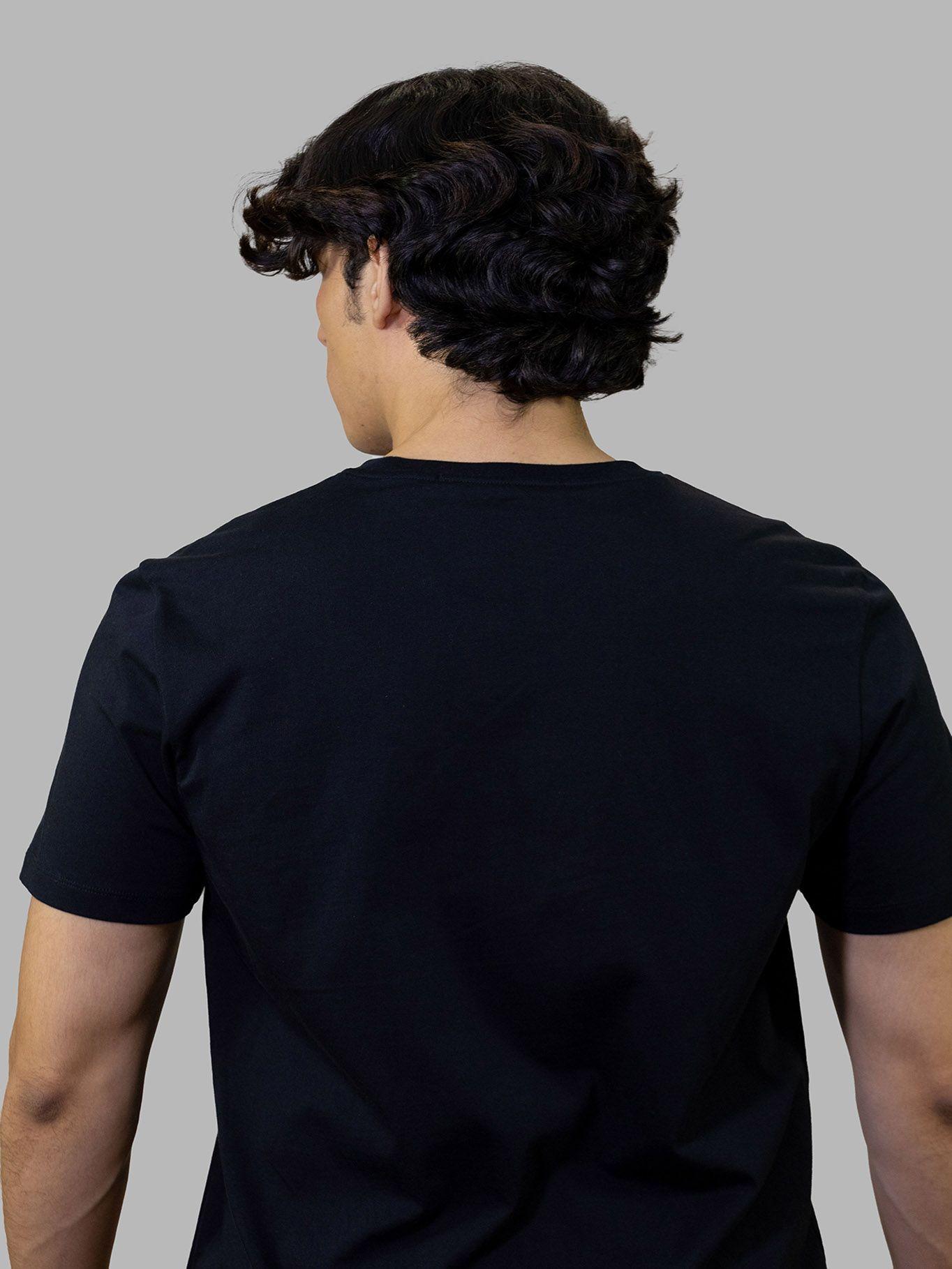 Polera essential con firma bordada Negro Karl Lagerfeld-1
