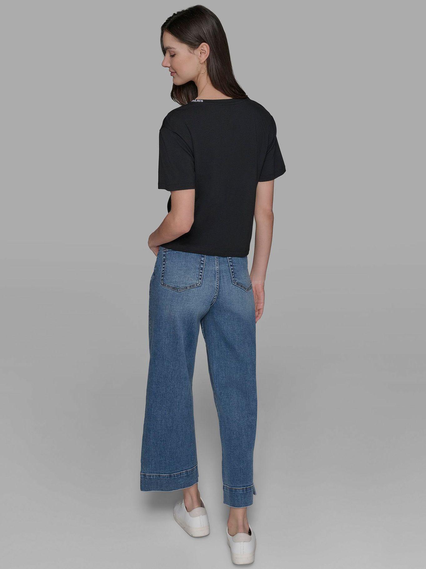 Polera sin mangas estampado LA VIE Negro Karl Lagerfeld-2