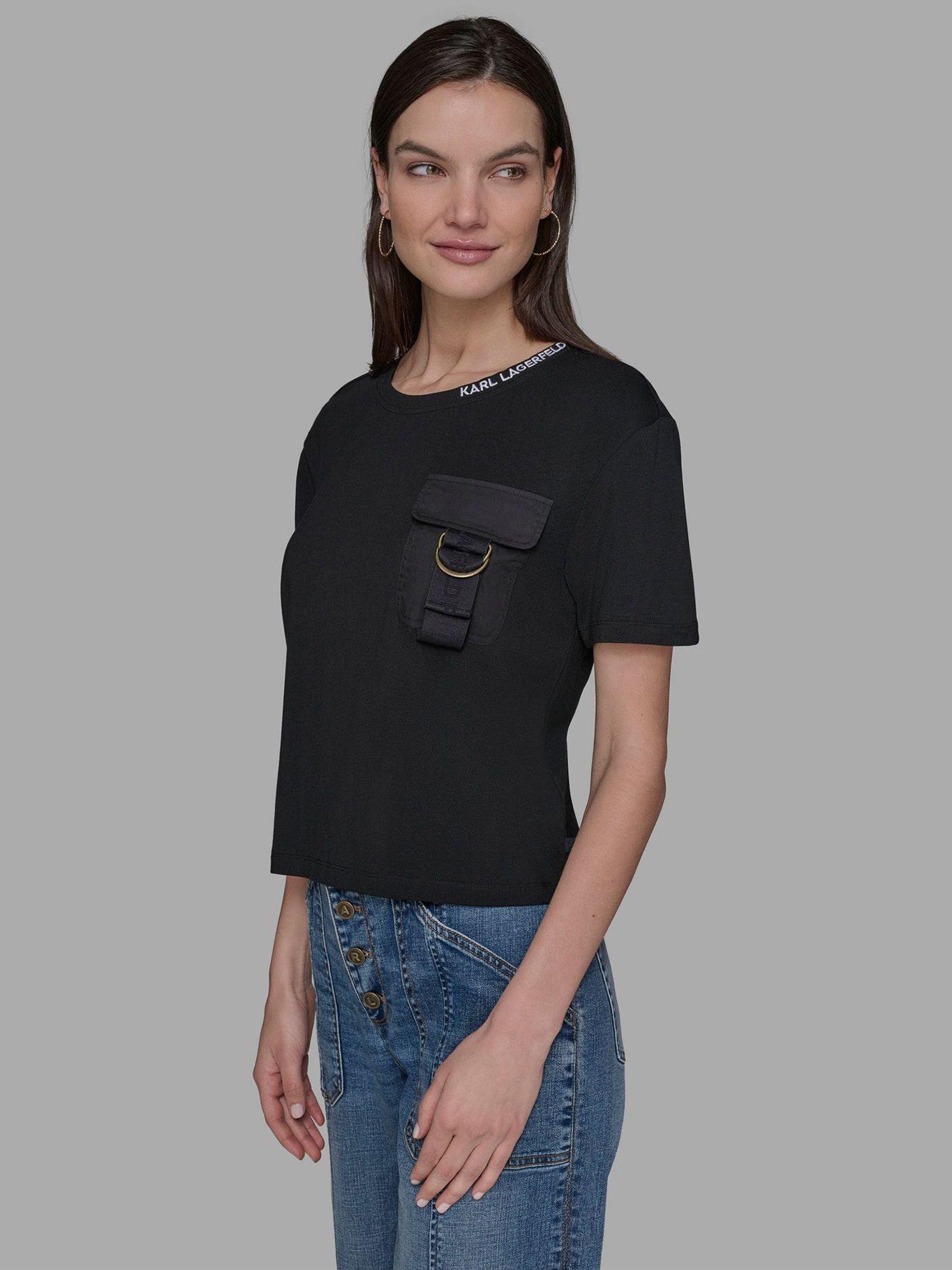 Polera sin mangas estampado LA VIE Negro Karl Lagerfeld-3