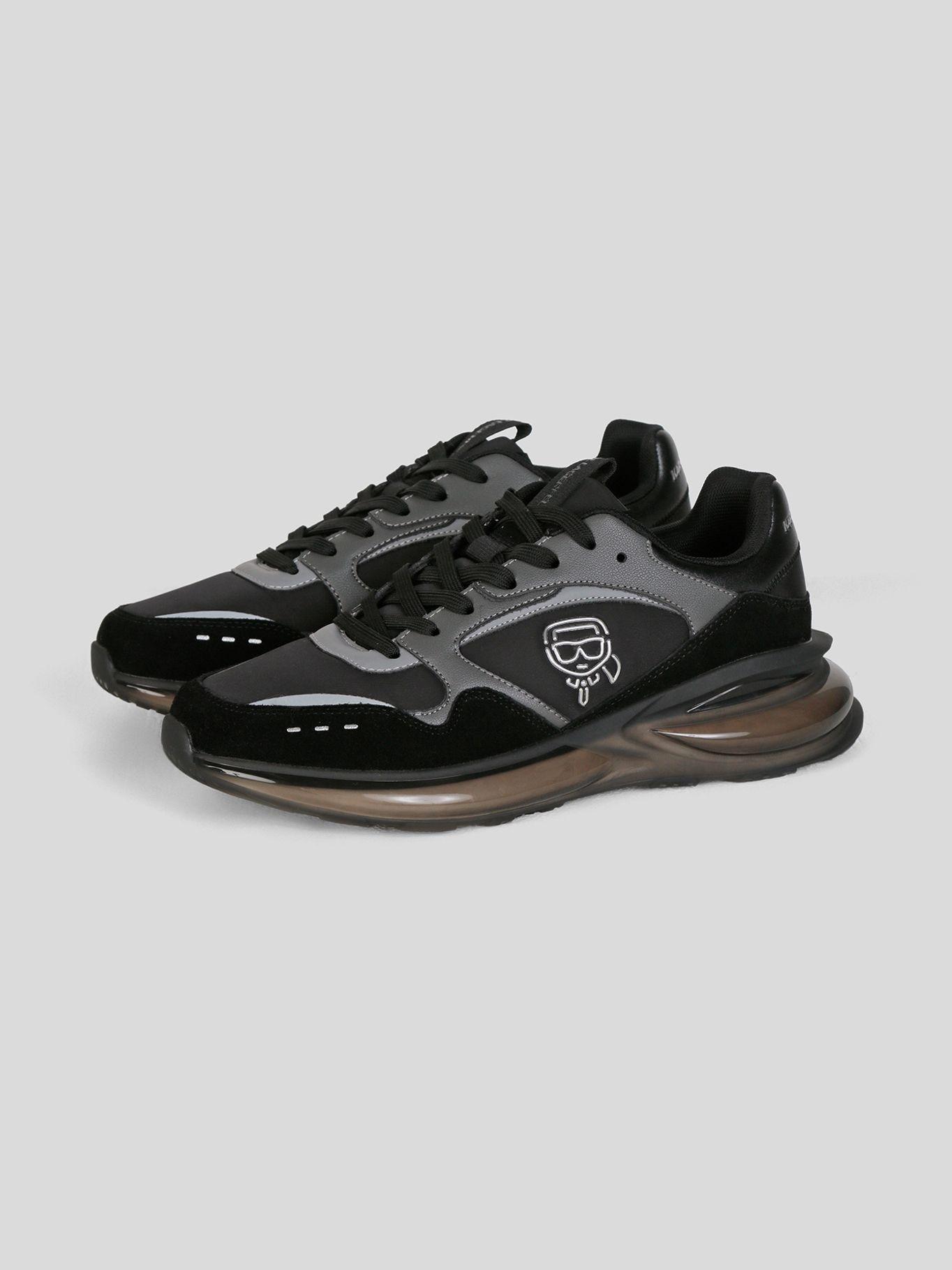 Zapatillas deportiva con logo en perfil lateral Negro-0
