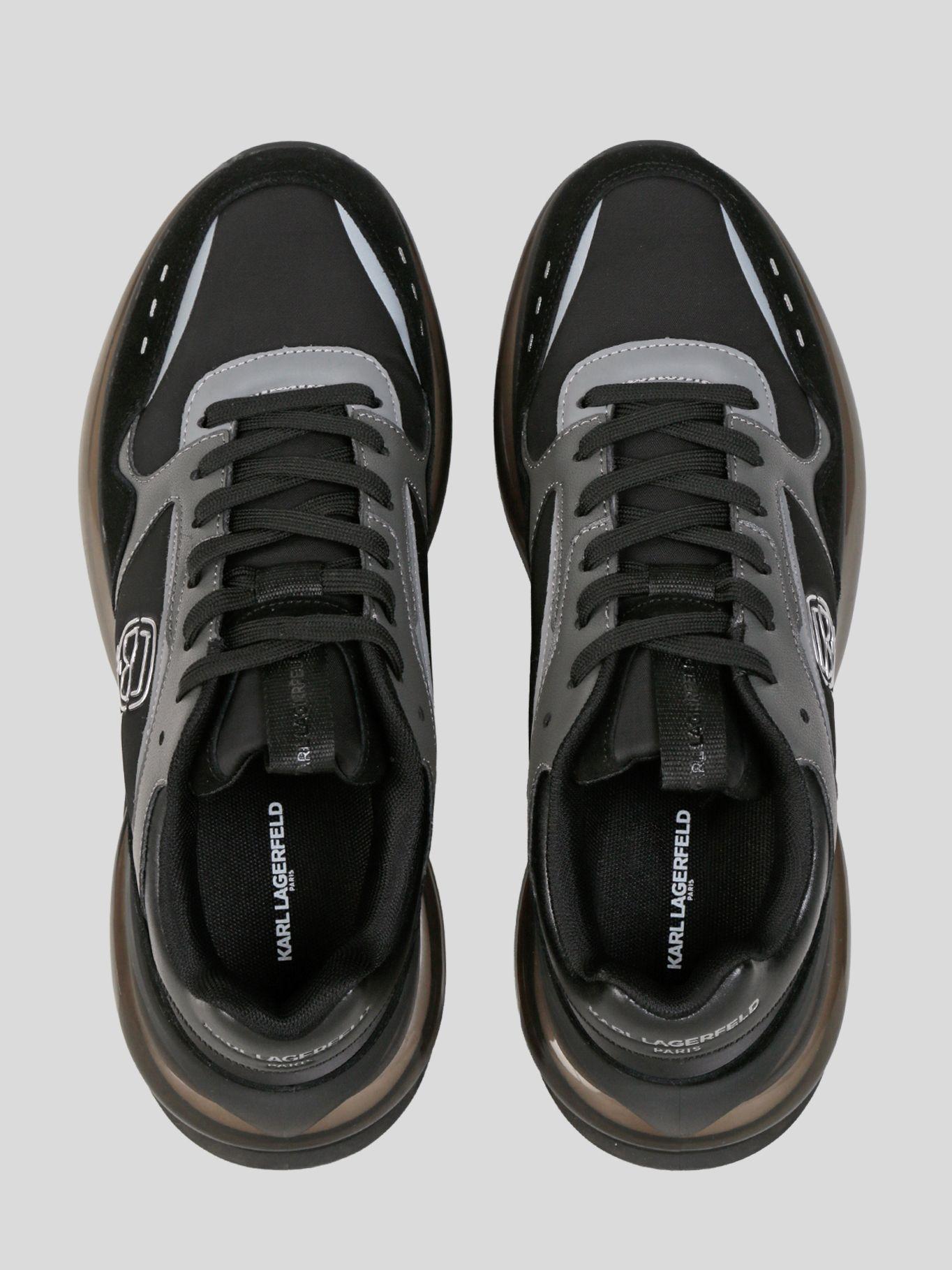 Zapatillas deportiva con logo en perfil lateral Negro-3
