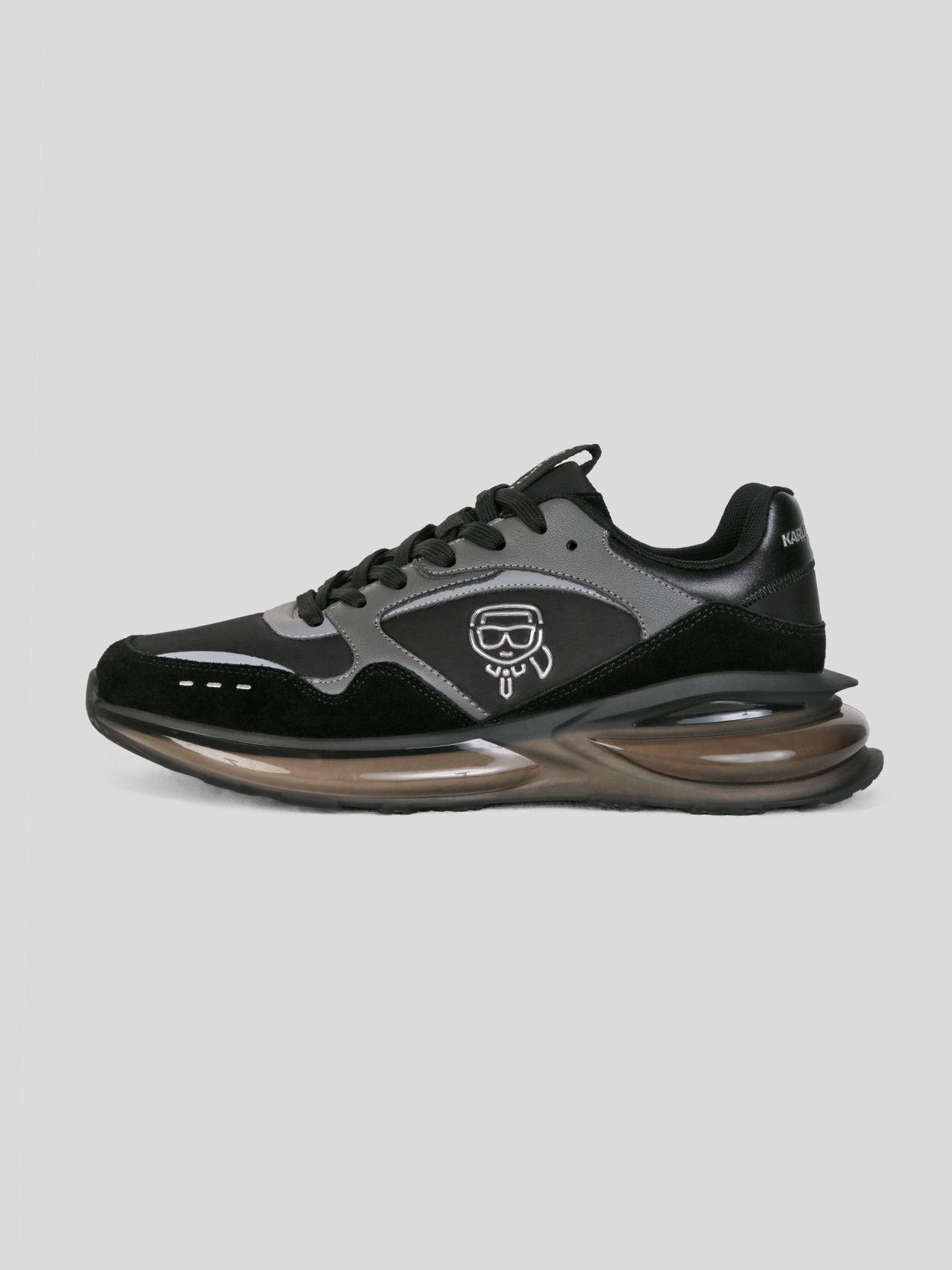 Zapatillas deportiva con logo en perfil lateral Negro-6