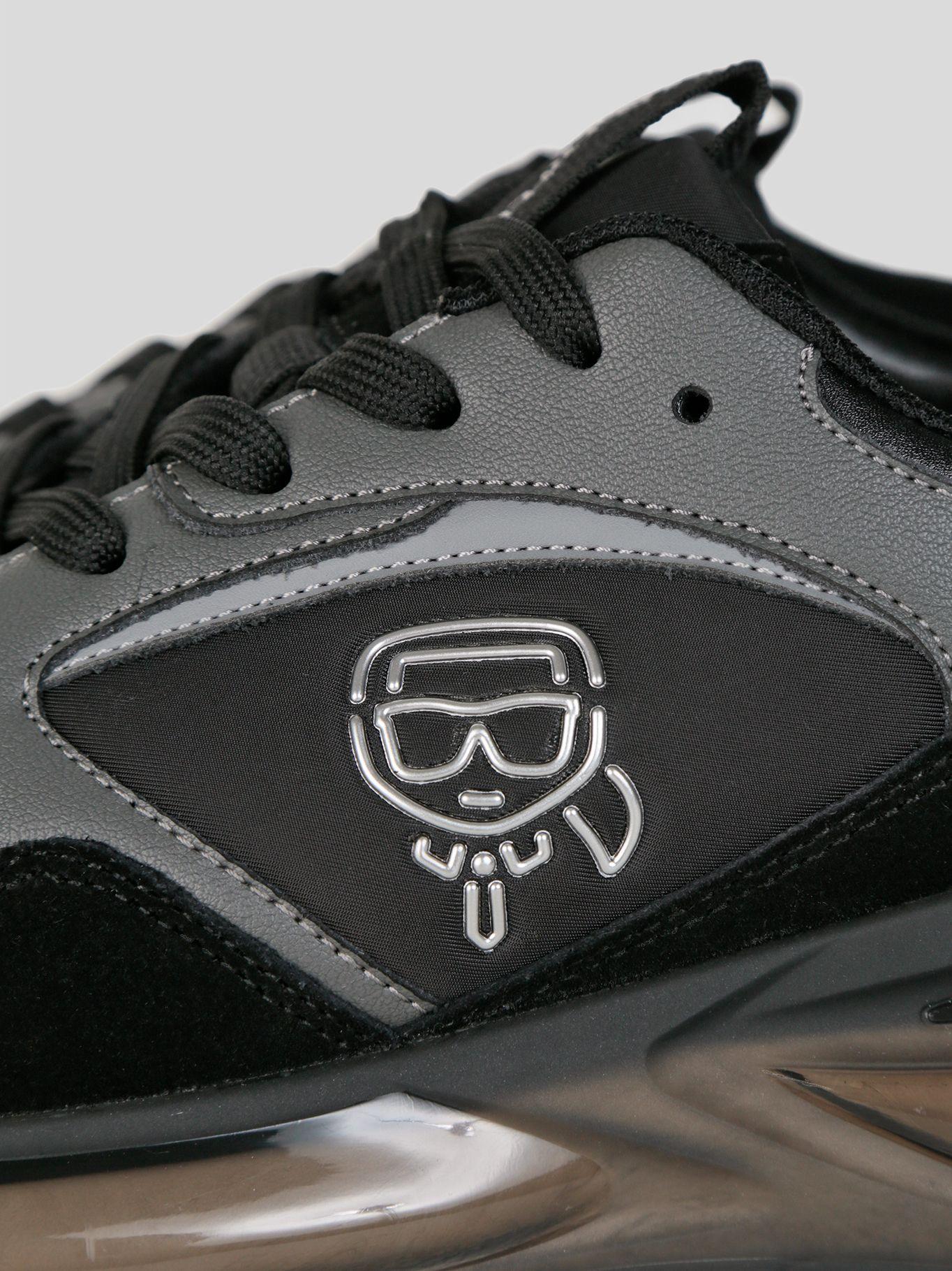 Zapatillas deportiva con logo en perfil lateral Negro-7