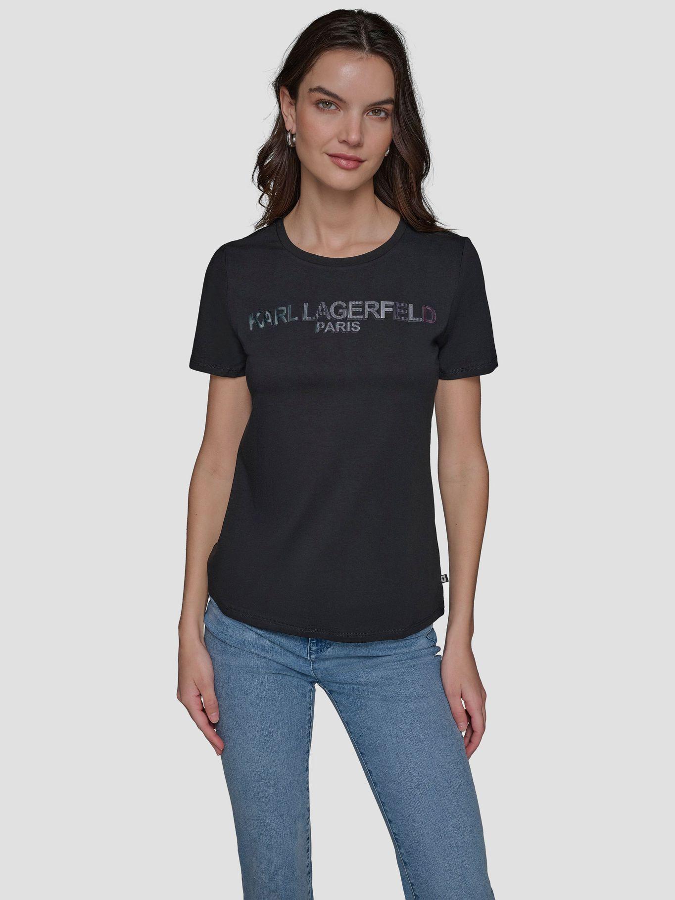 Polera con logo irridescent-0