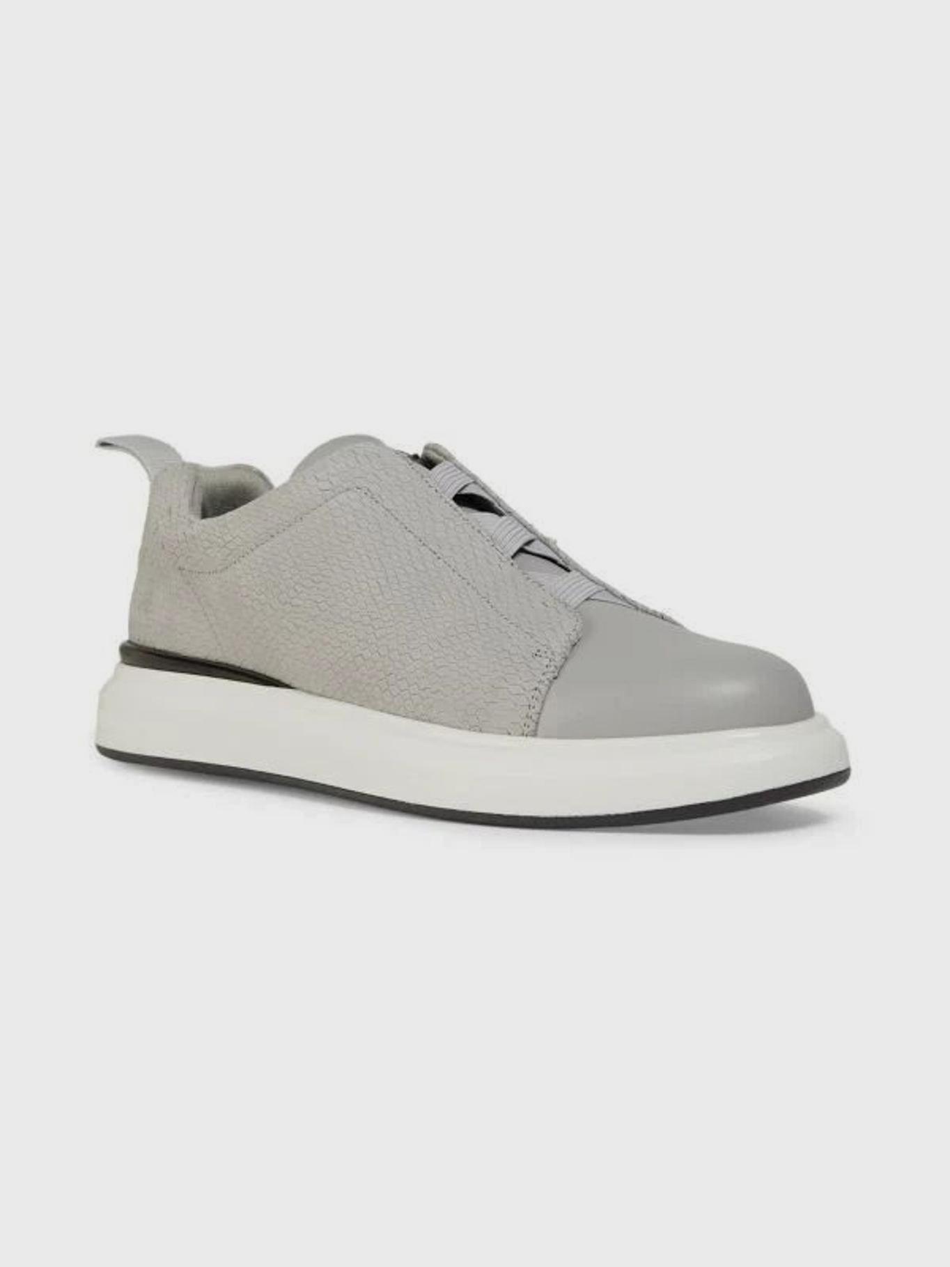 Zapatillas sin cordones de cuero-0