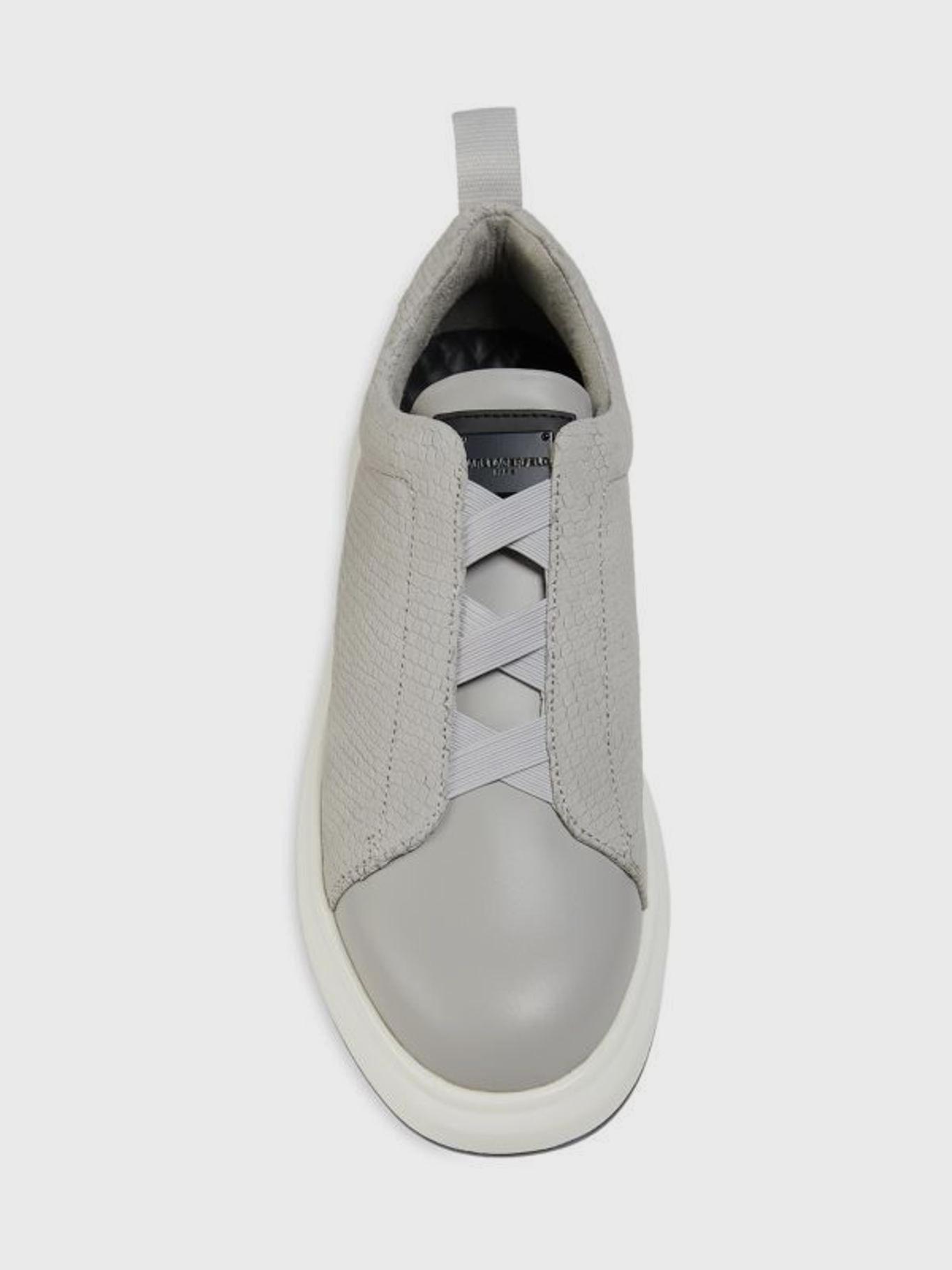 Zapatillas sin cordones de cuero-4