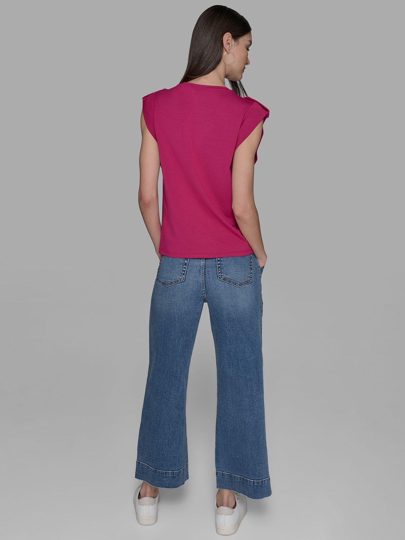 Polera sin mangas C est la vie Azul Karl Lagerfeld-2