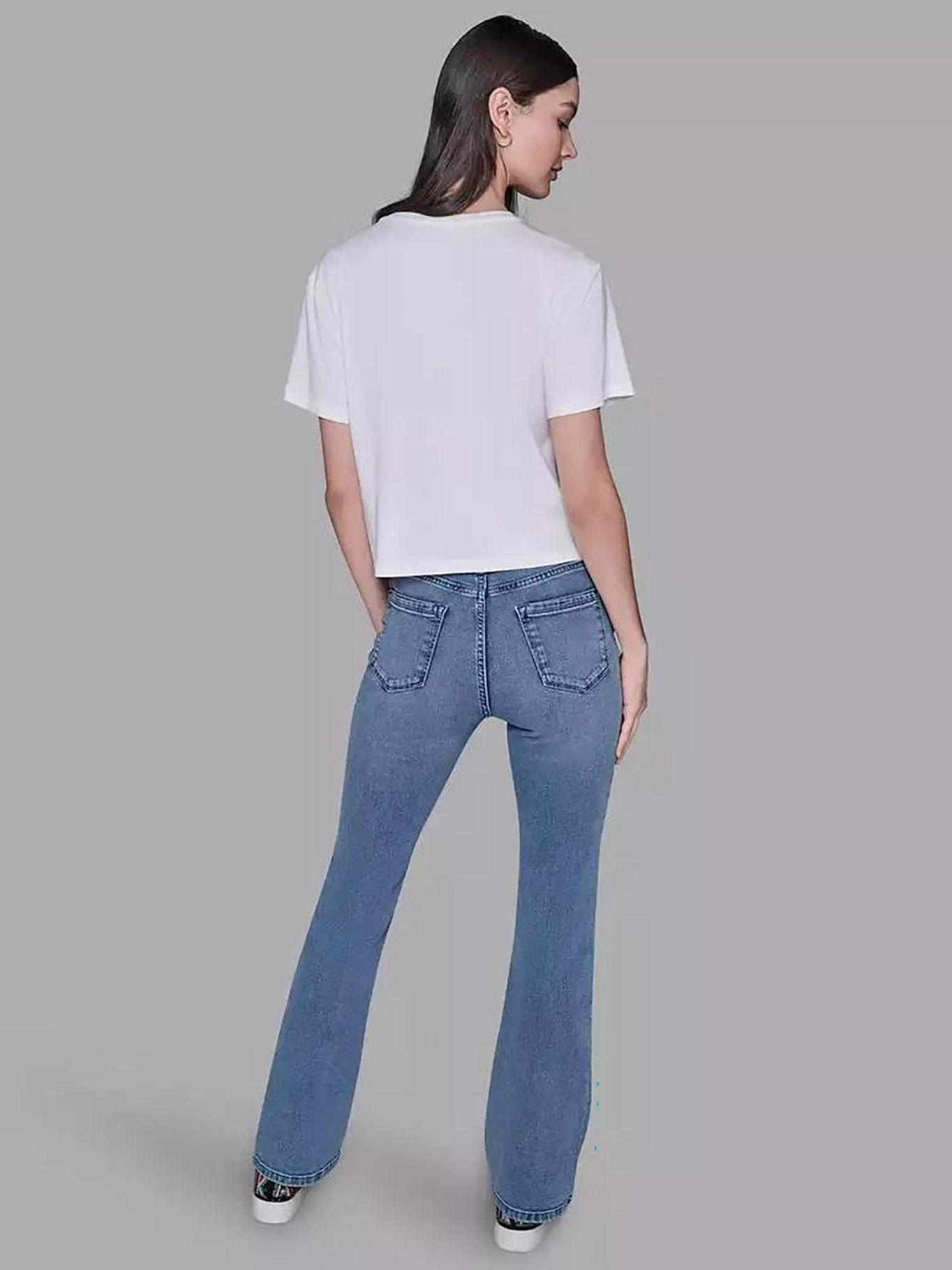 Top manga corta gráfico Bonjour Blanco Karl Lagerfeld-2