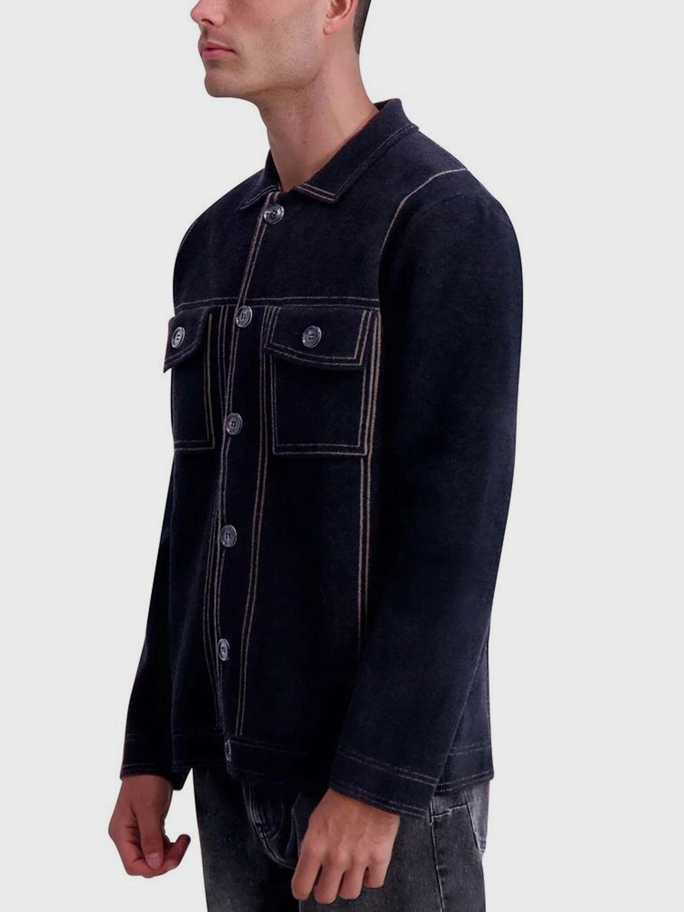 Chaqueta de punto con ribetes en contraste-3