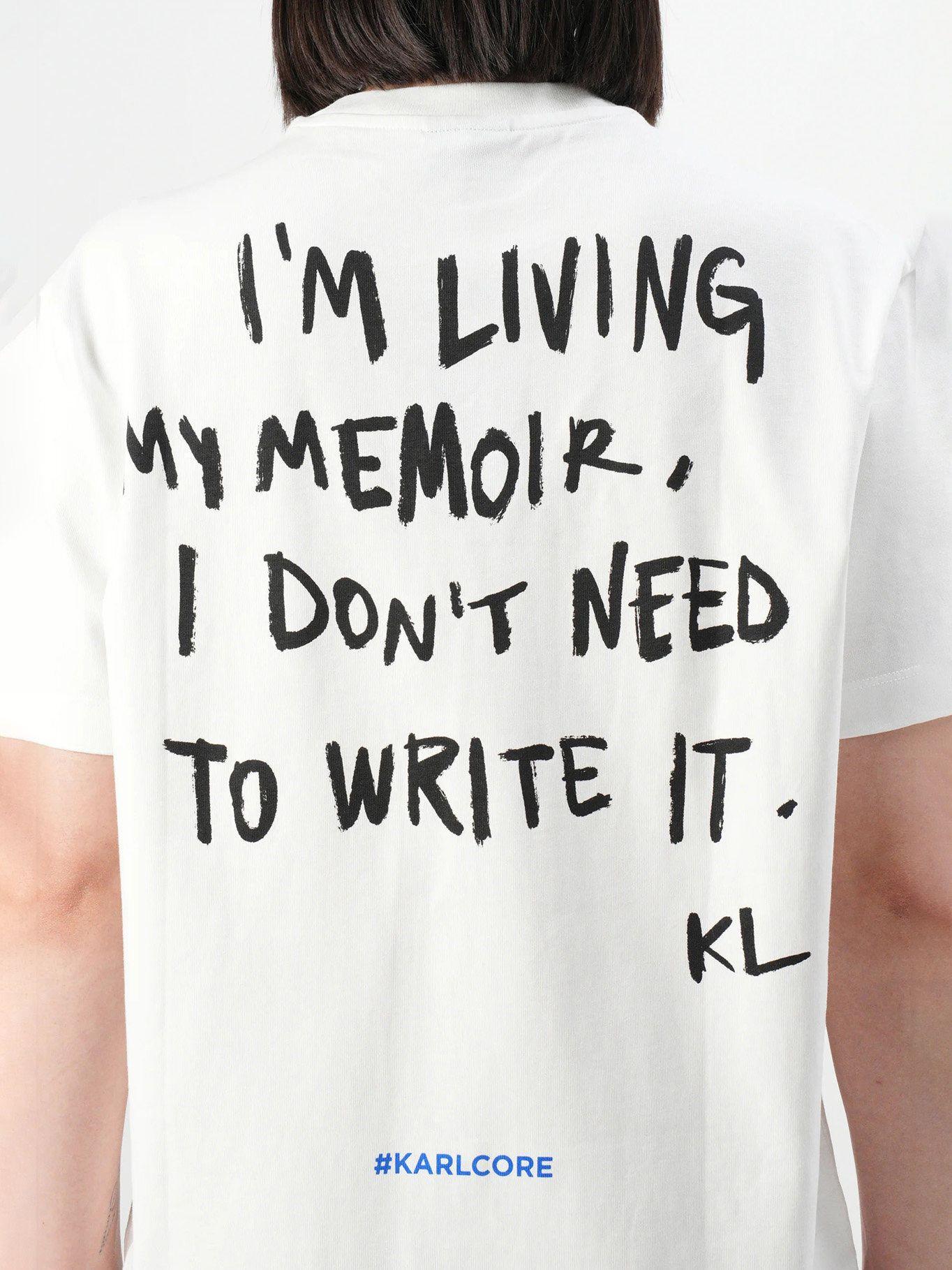 Vestido tipo polera logo Karlism Blanco Karl Lagerfeld-3