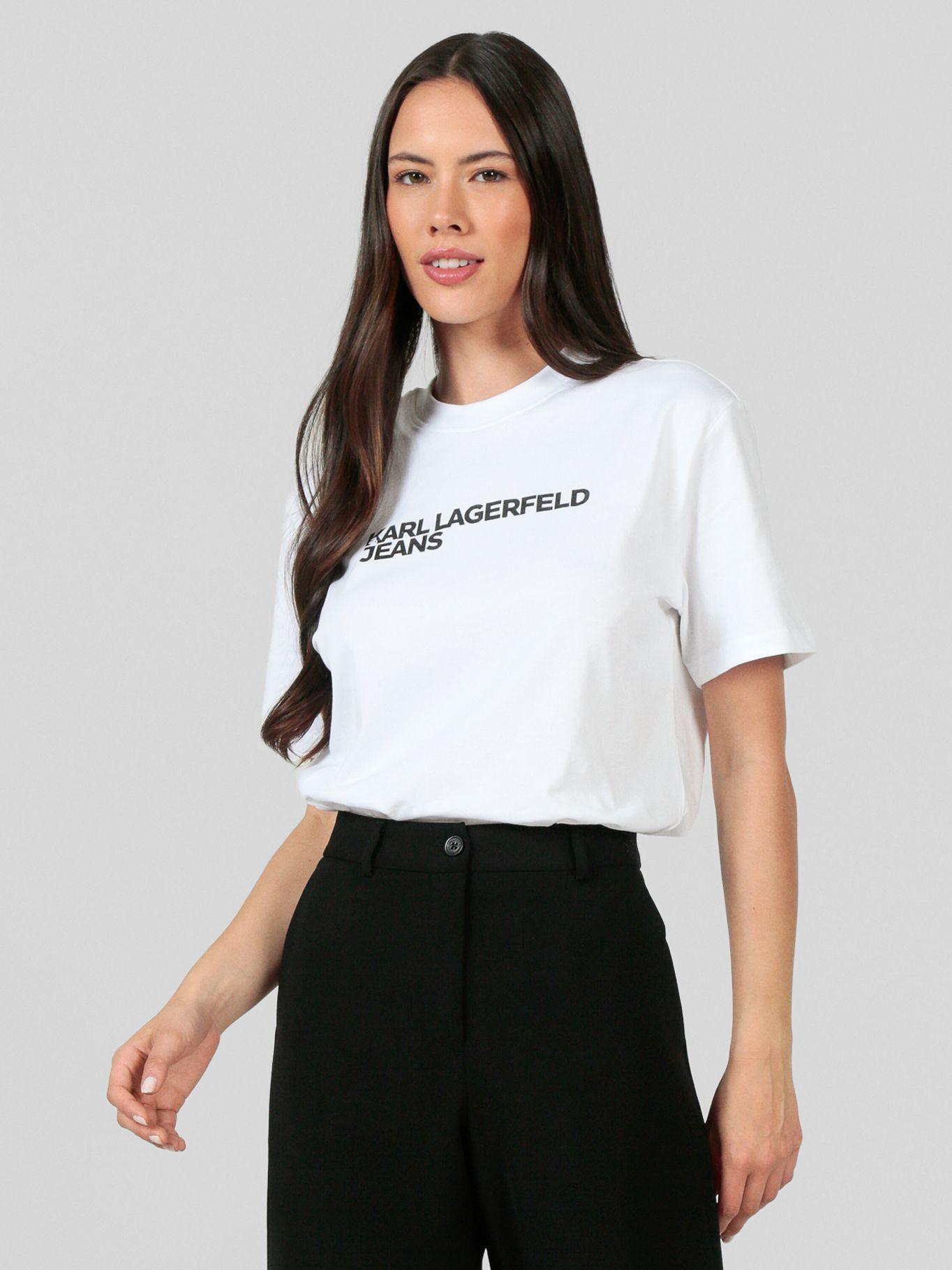 Polera regular - K/ESSENTIAL Blanco Karl Lagerfeld-0