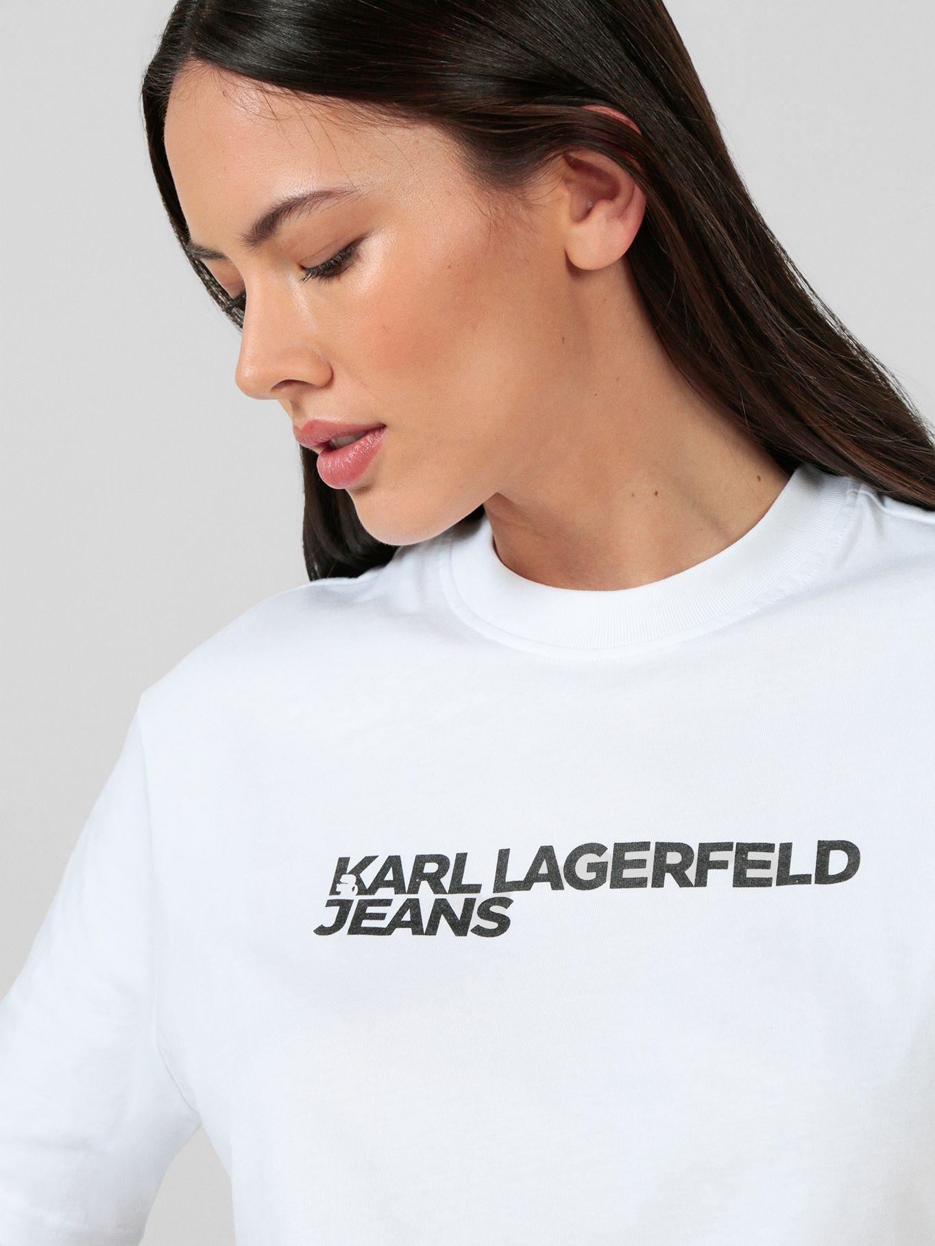 Polera regular - K/ESSENTIAL Blanco Karl Lagerfeld-4
