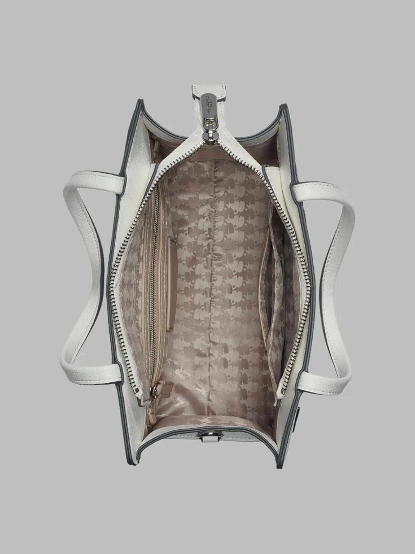 Cartera satchel con pines - Maybelle Blanco Karl-3