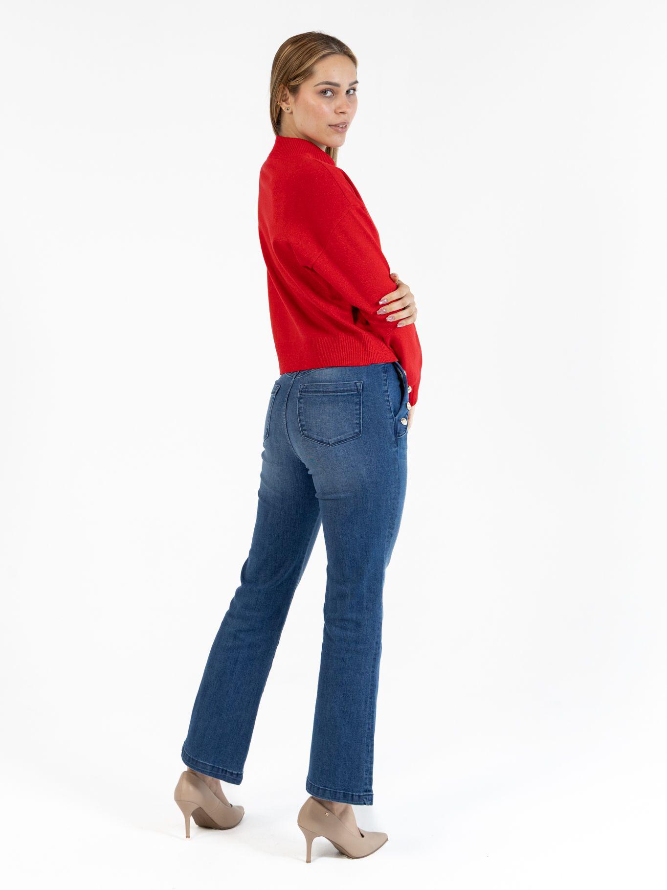 Sweater brillante con logo K Rojo Karl Lagerfeld-2