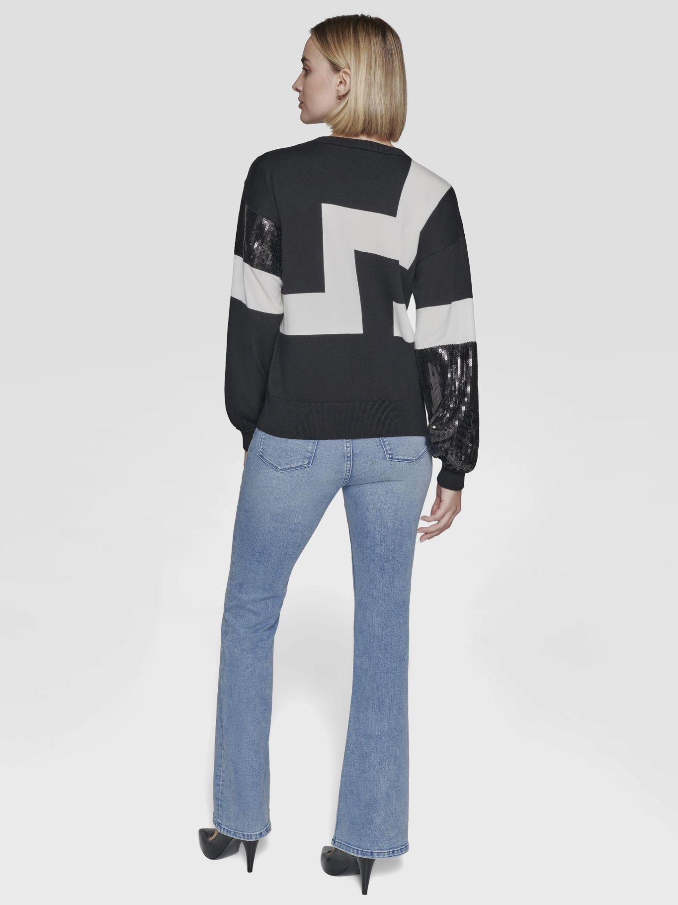 Sweater con materiales mixtos-3