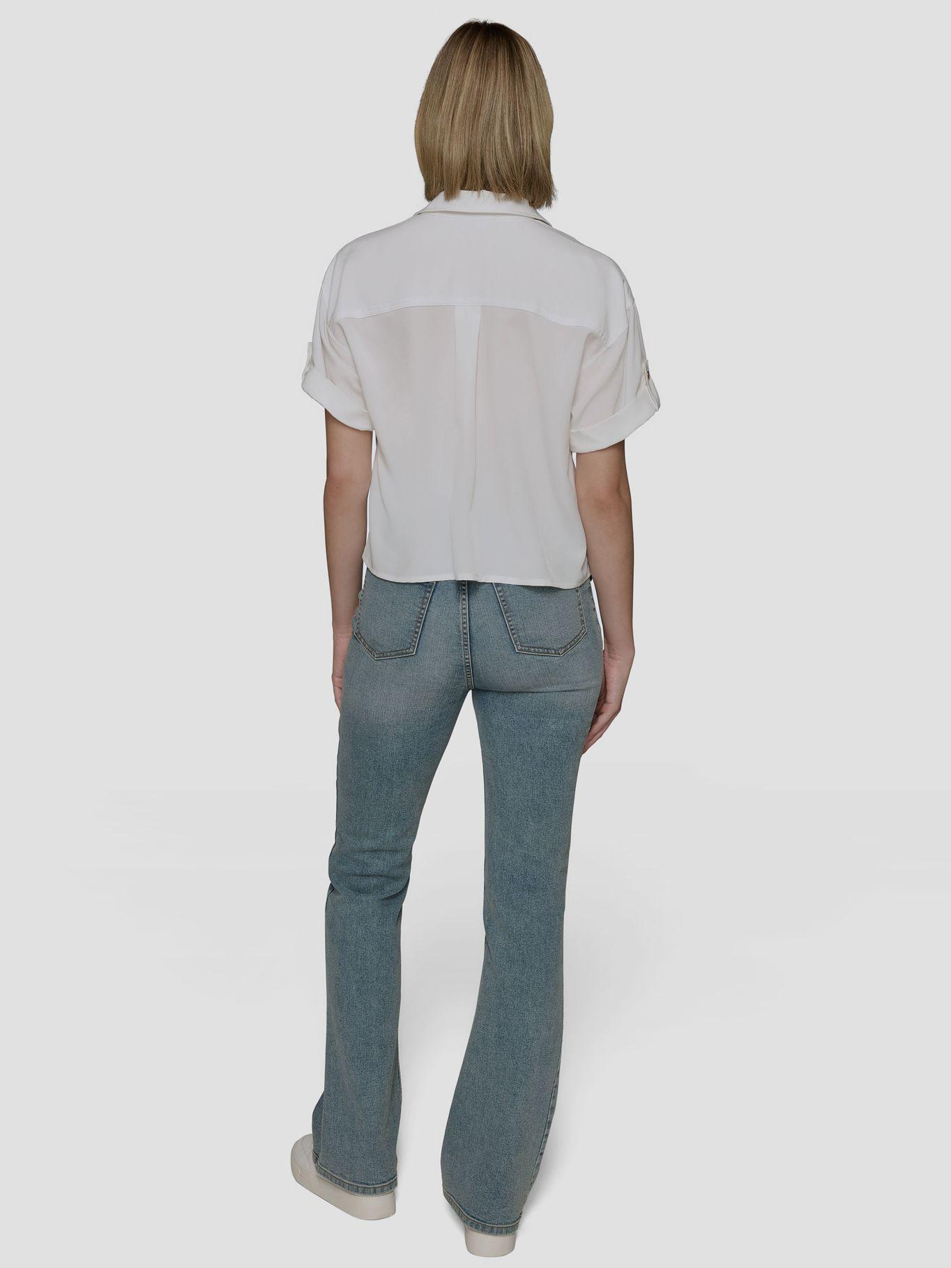 Blusa con cremallera Blanco Karl Lagerfeld-2
