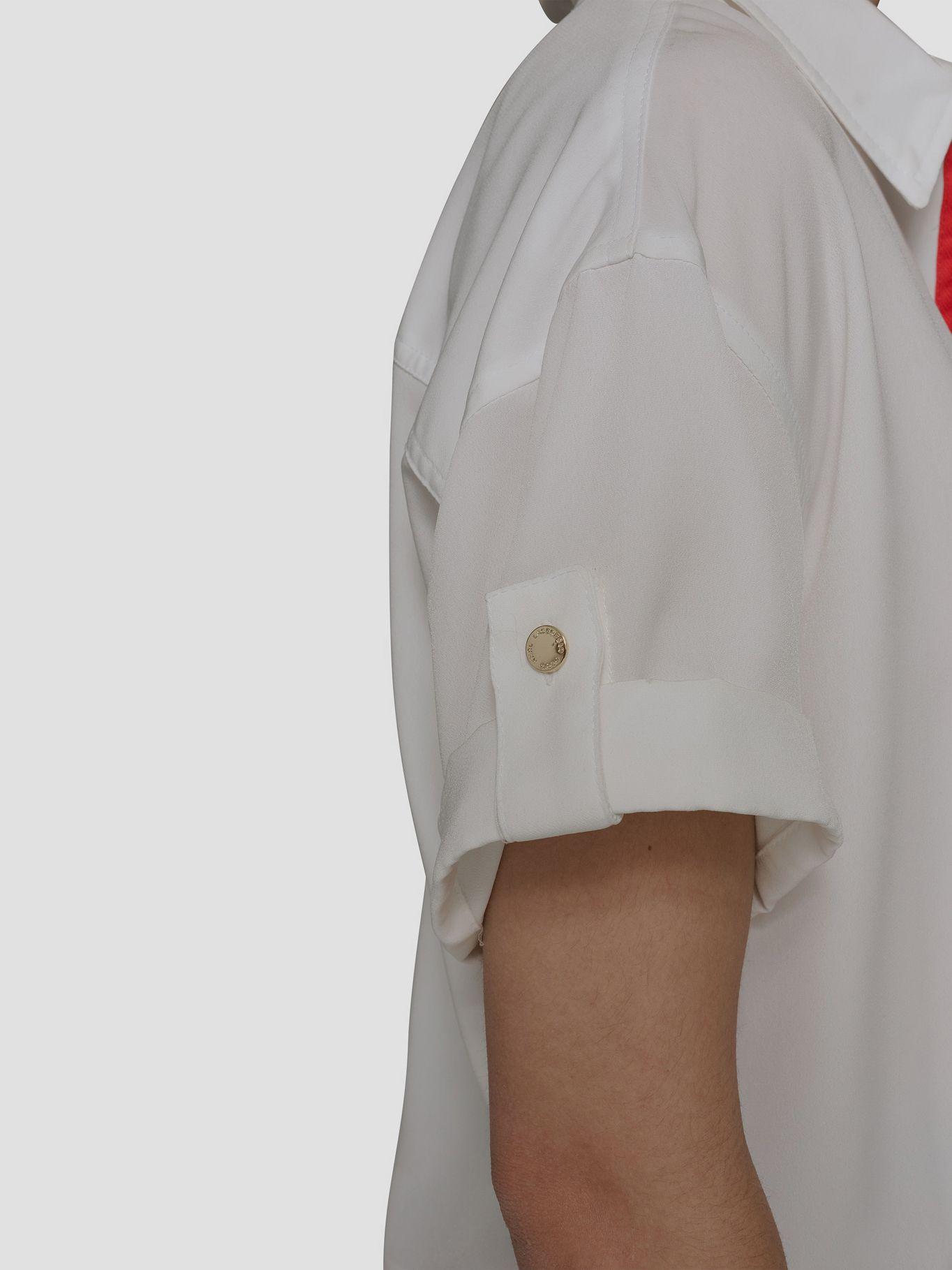 Blusa con cremallera Blanco Karl Lagerfeld-5