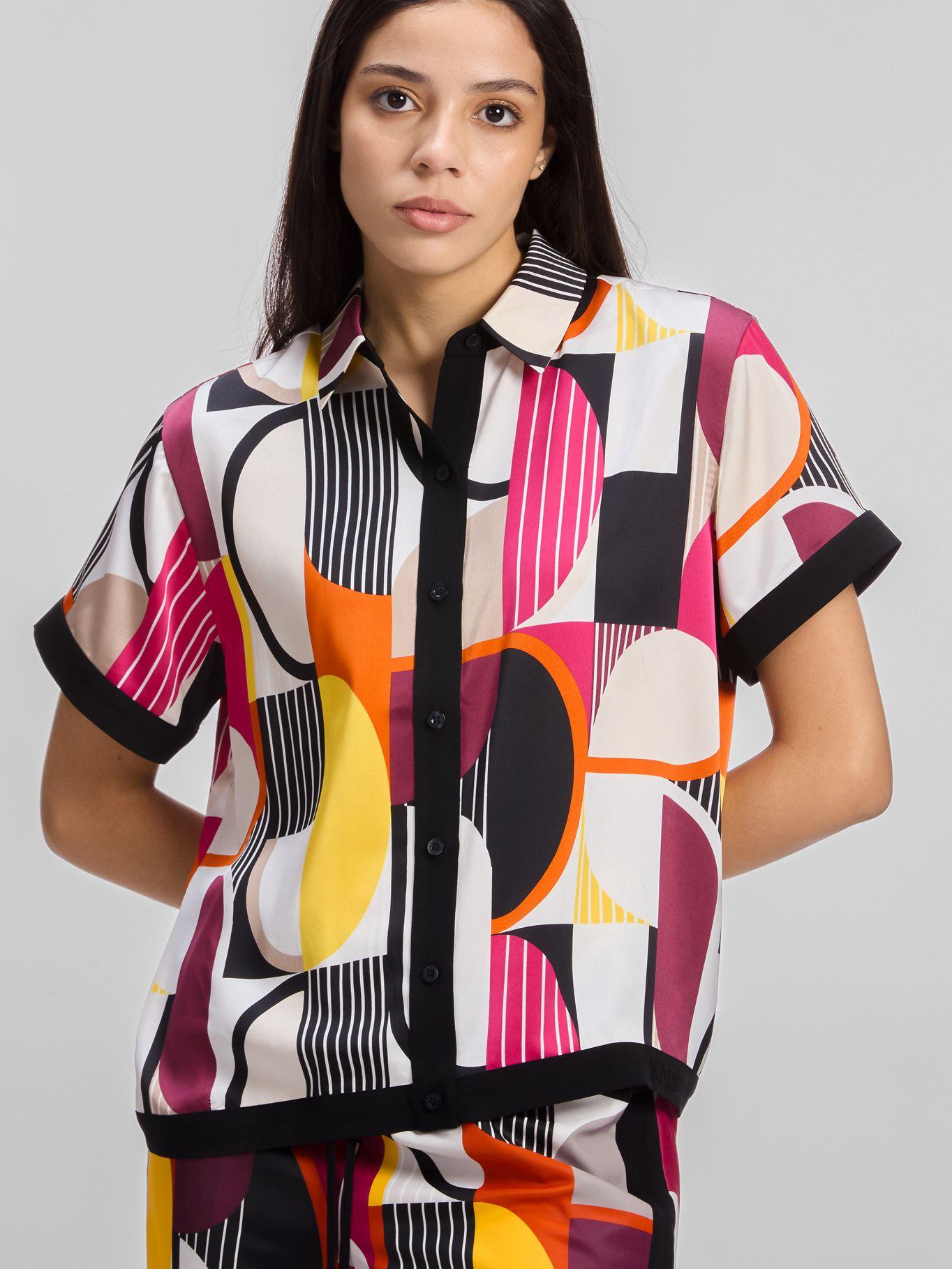 Camisa estampado manga corta Multicolor Karl Lagerfeld-3