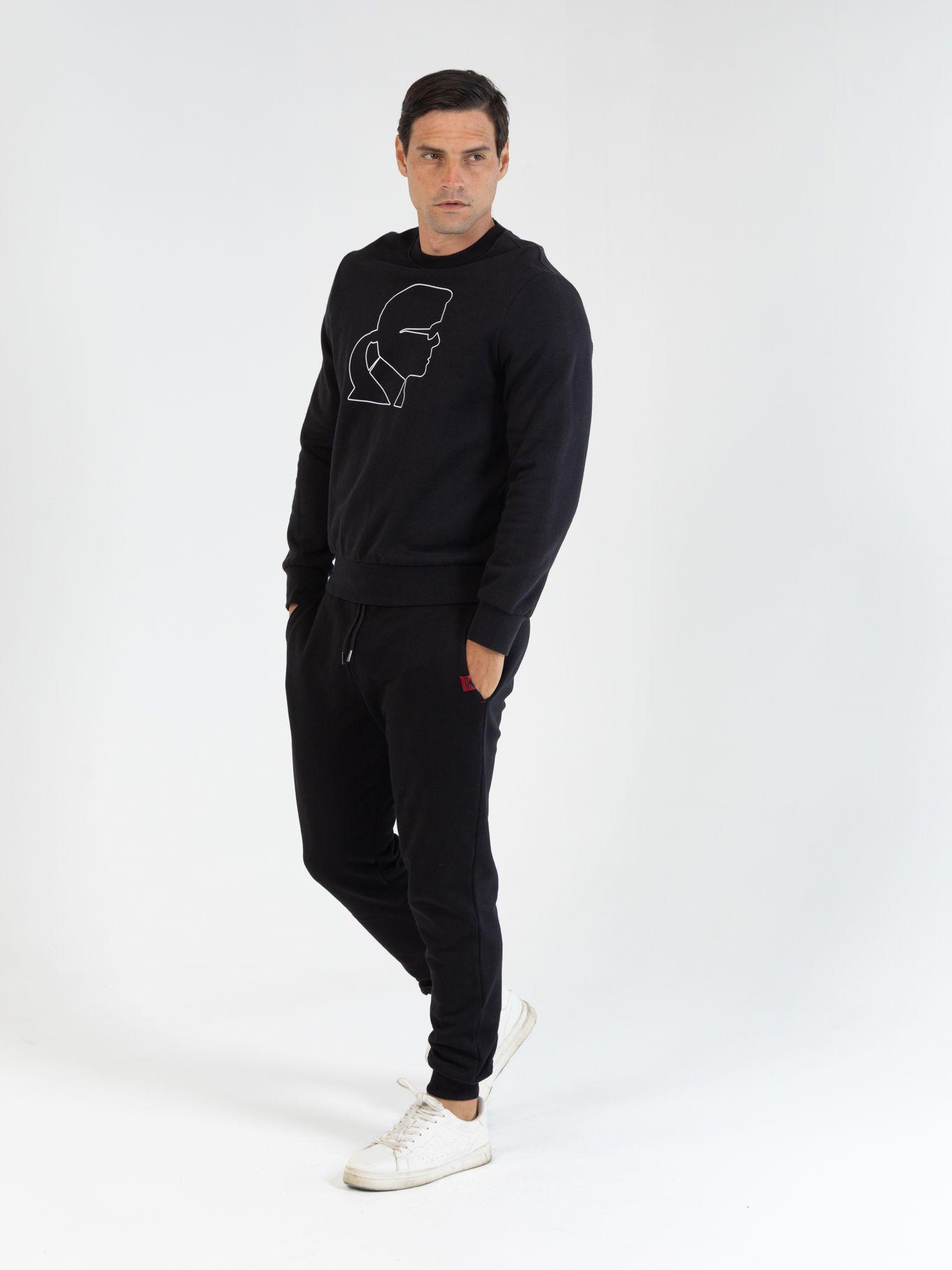 Polerón con perfil de KARL Negro Karl Lagerfeld-1