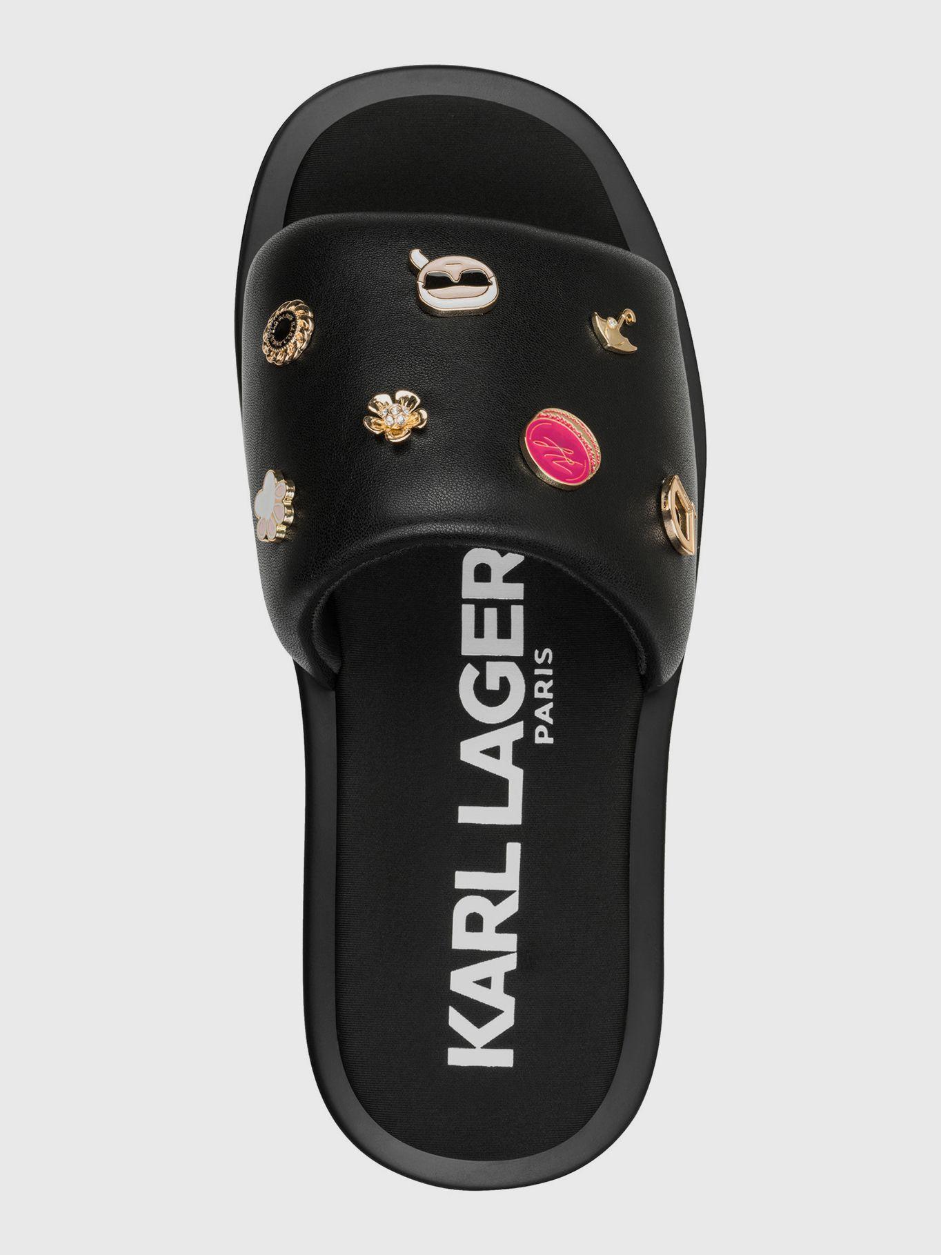 Sandalias Opal Macaron Negro Karl Lagerfeld-2