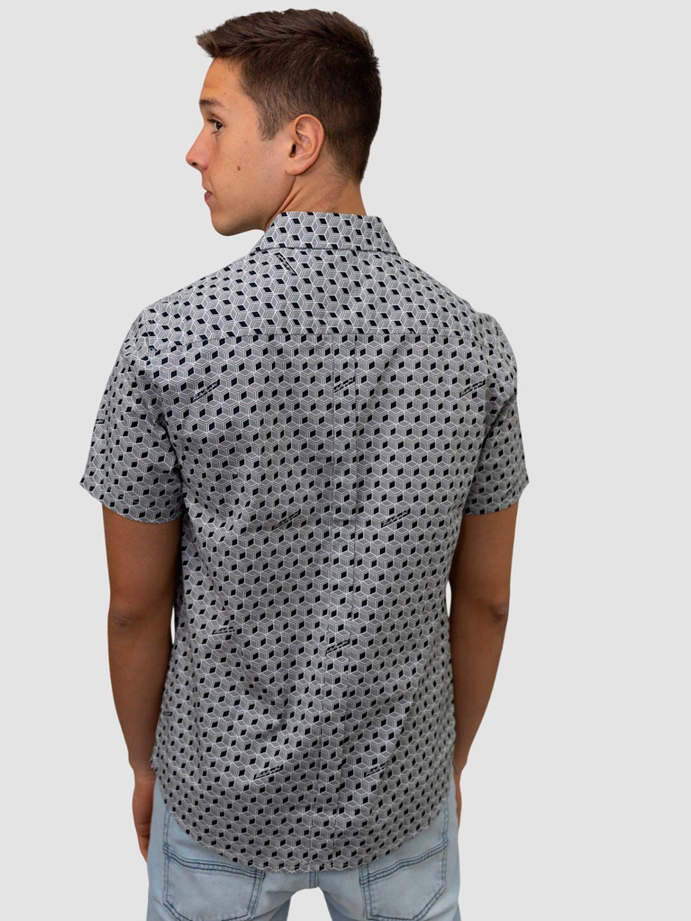 Camisa con estampado geométrico-1